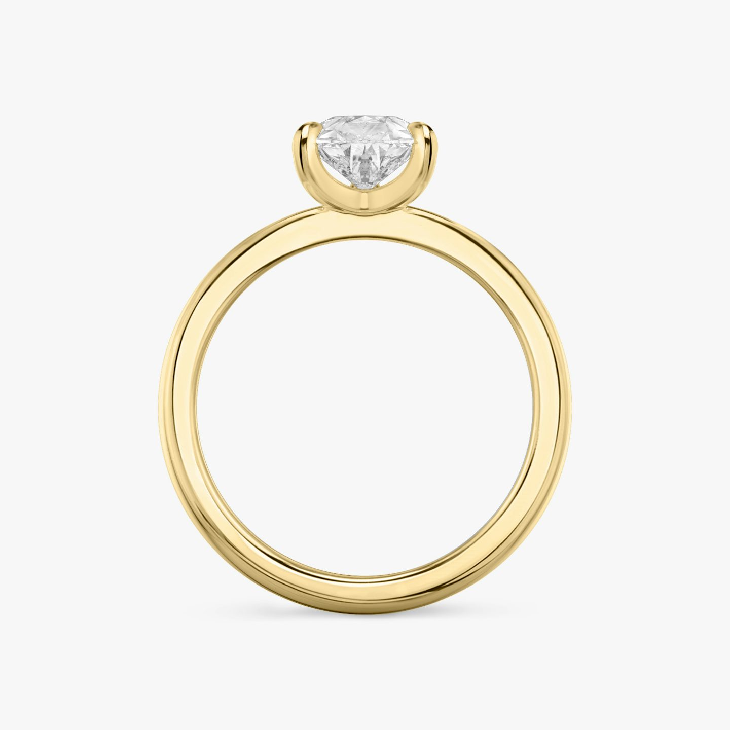 Tapered Classic | Tropfen | 18k | Gelbgold | bandAccent: Ohne Pavé-Besatz | diamondOrientation: vertical | caratWeight: other