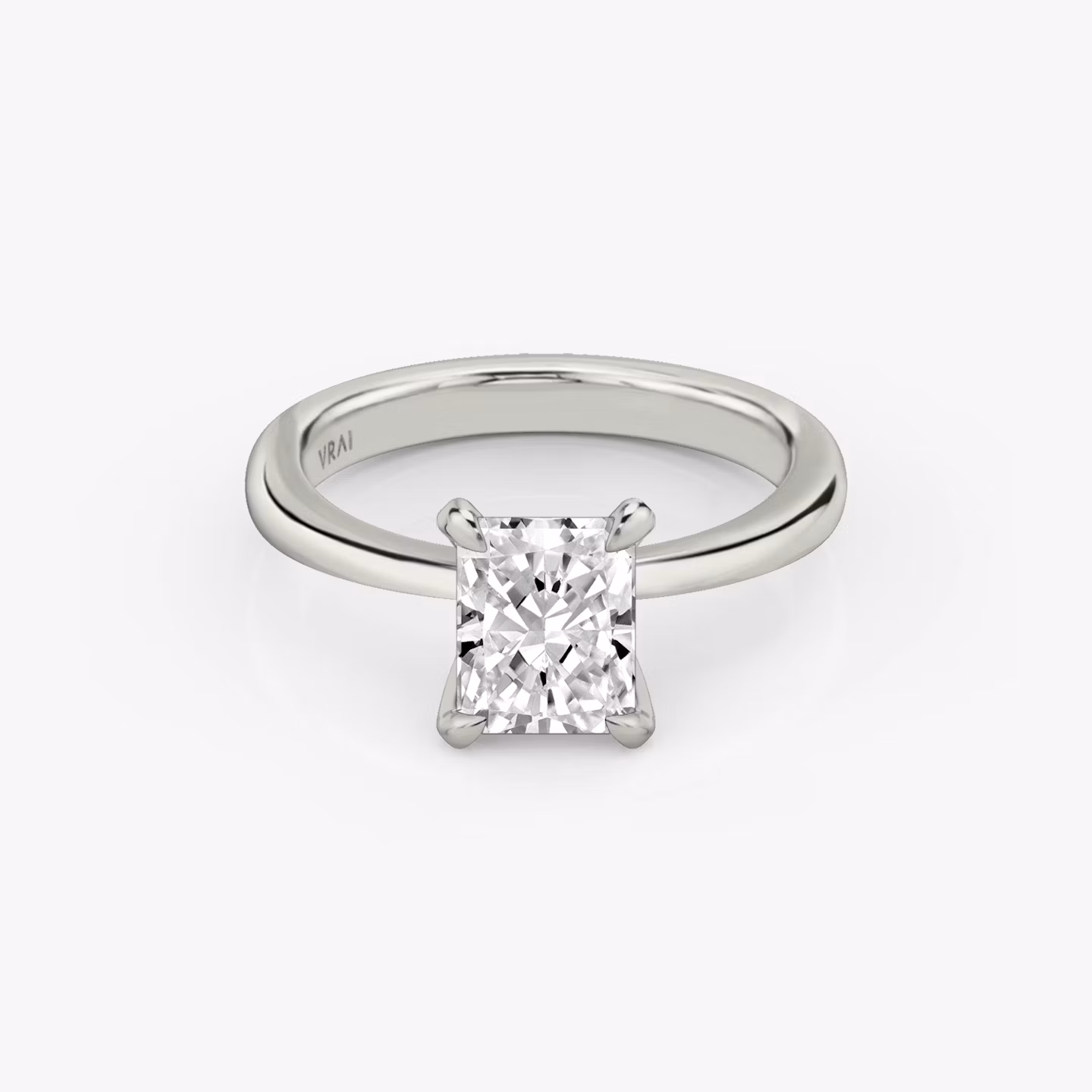 The Tapered Classic Radiant | Platinum