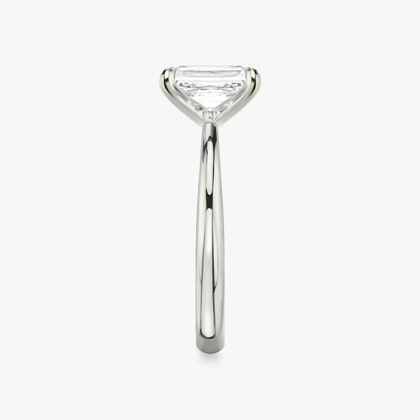 Tapered Classic | Radiant | 18k | Weißgold | bandAccent: Ohne Pavé-Besatz | diamondOrientation: vertical | caratWeight: other