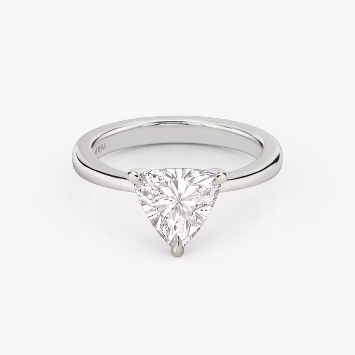 The Tapered Classic | Trillion | Platinum | bandAccent: Plain | diamondOrientation: vertical | caratWeight: other