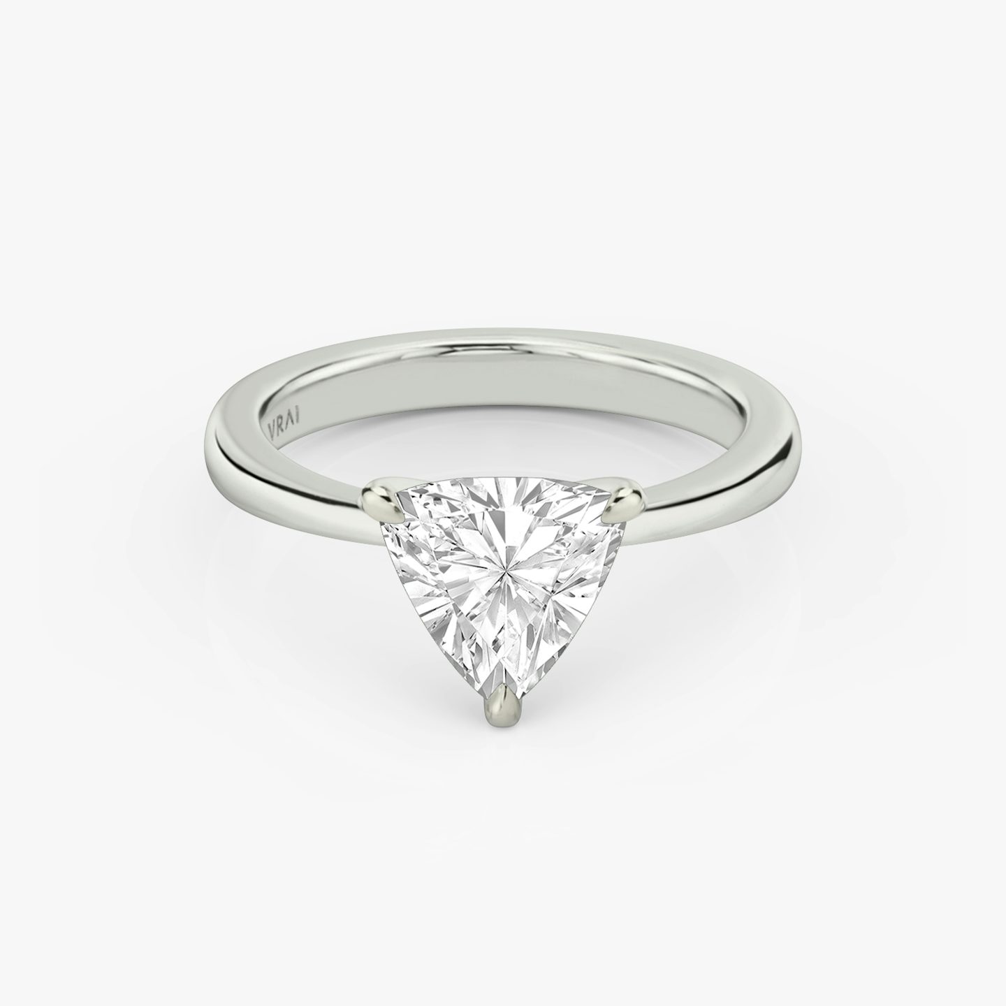 The Tapered Classic | Trillion | Platinum | bandAccent: Plain | diamondOrientation: vertical | caratWeight: other