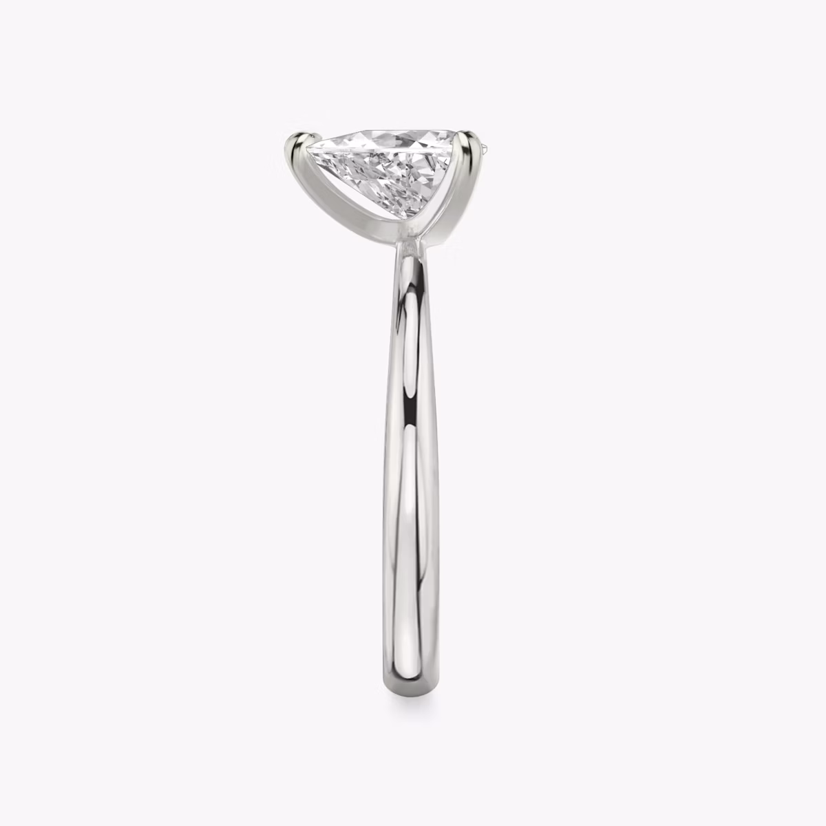 The Tapered Classic | Trillion | Platinum | bandAccent: Plain | diamondOrientation: vertical | caratWeight: other