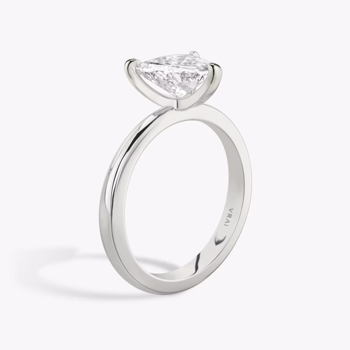 The Tapered Classic | Trillion | Platinum | bandAccent: Plain | diamondOrientation: vertical | caratWeight: other
