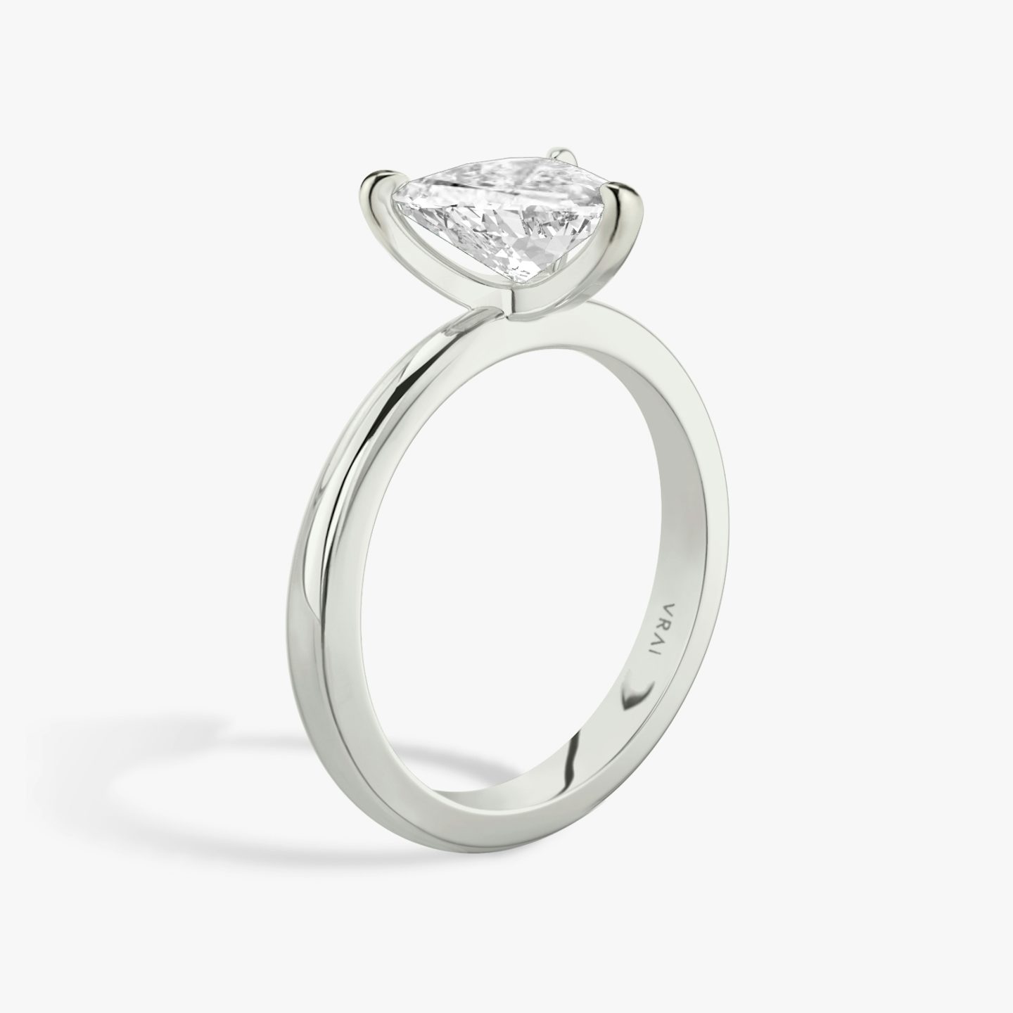 The Tapered Classic | Trillion | Platinum | bandAccent: Plain | diamondOrientation: vertical | caratWeight: other