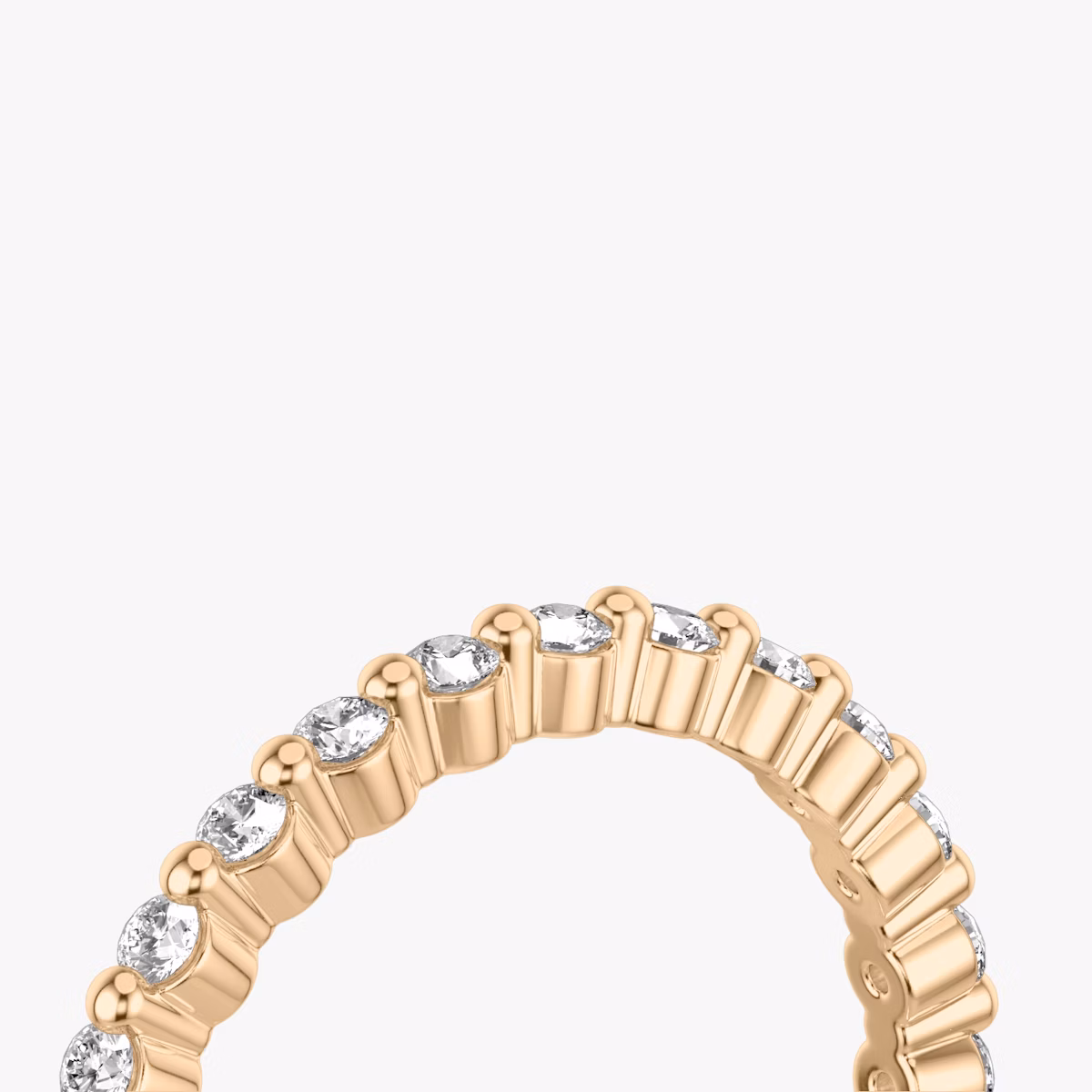 The Single Shared Prong Band | 14k | Rose Gold | bandVersion: original