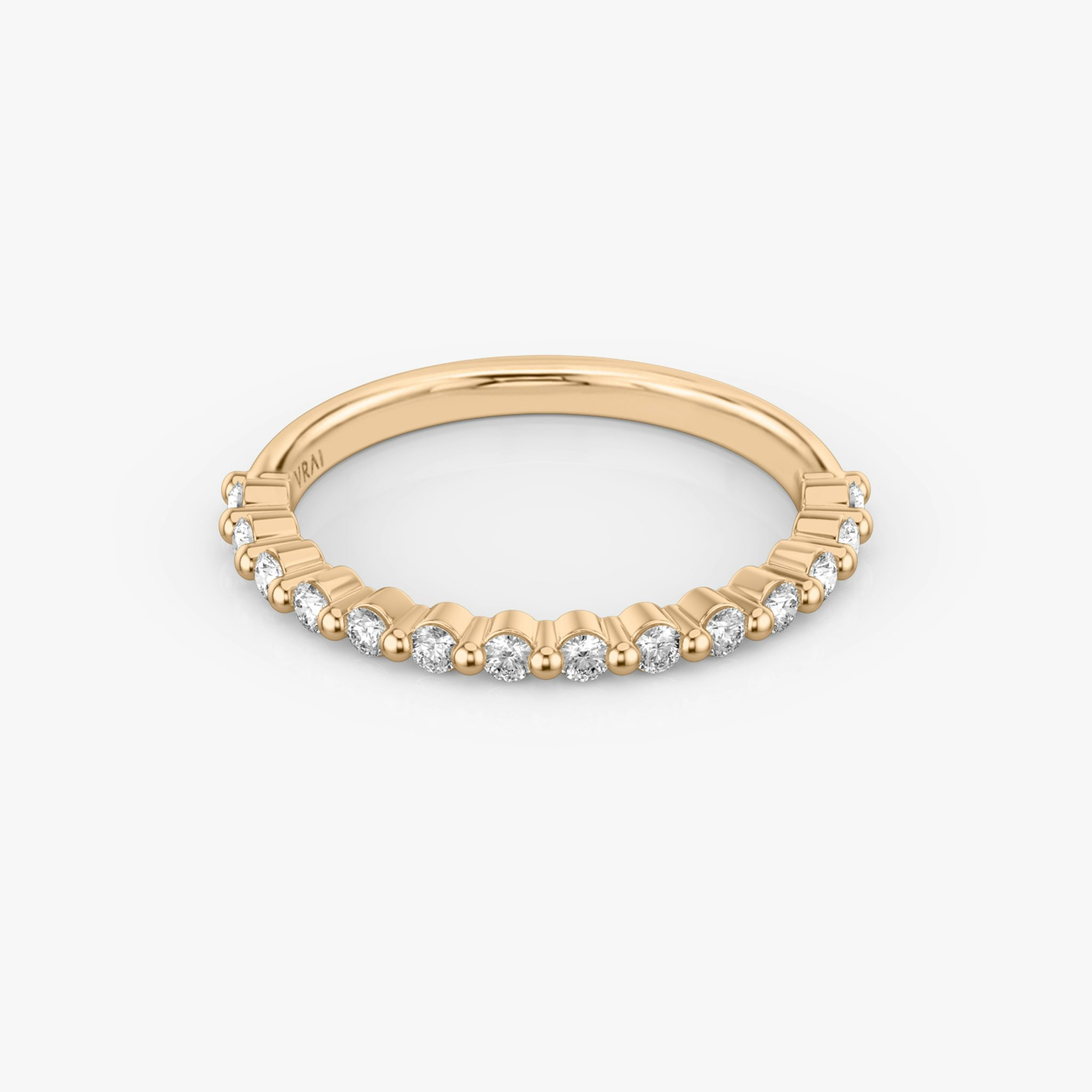 The Single Shared Prong Band | 14k | Rose Gold | bandVersion: original