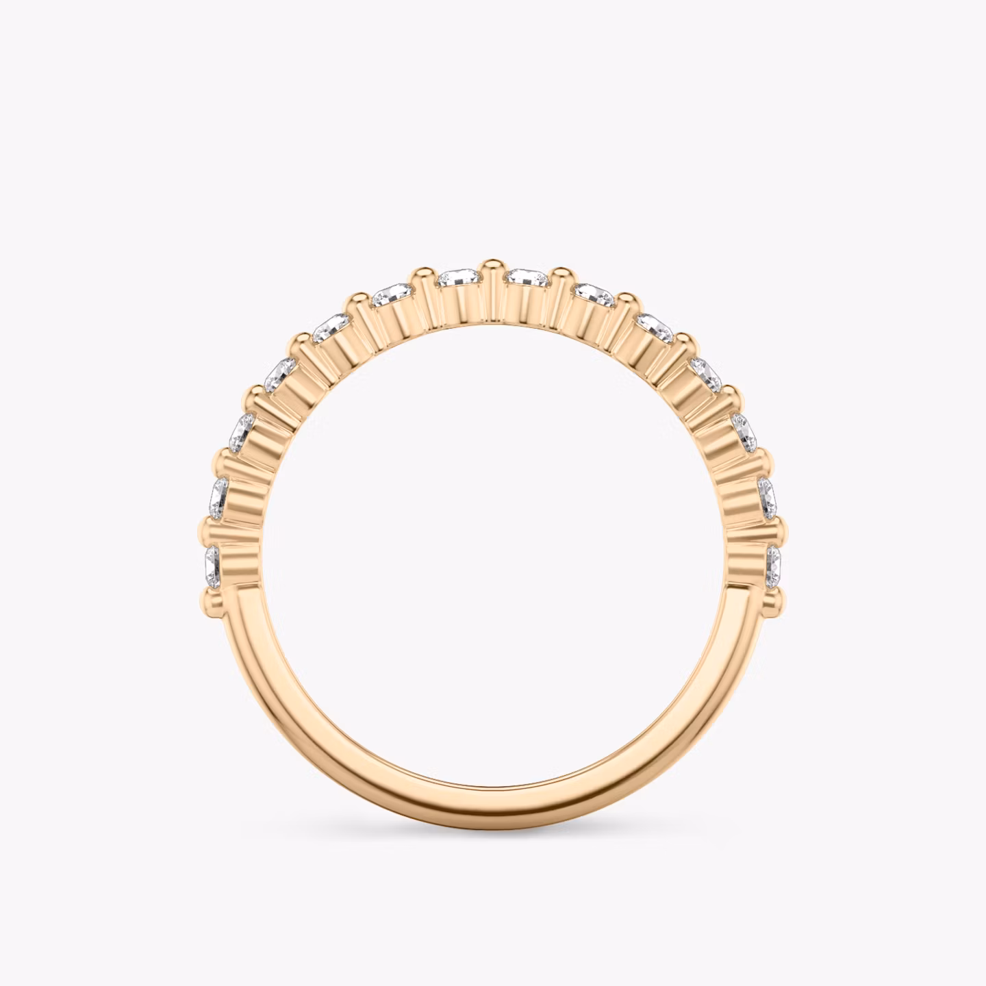 The Single Shared Prong Band | 14k | Rose Gold | bandVersion: original