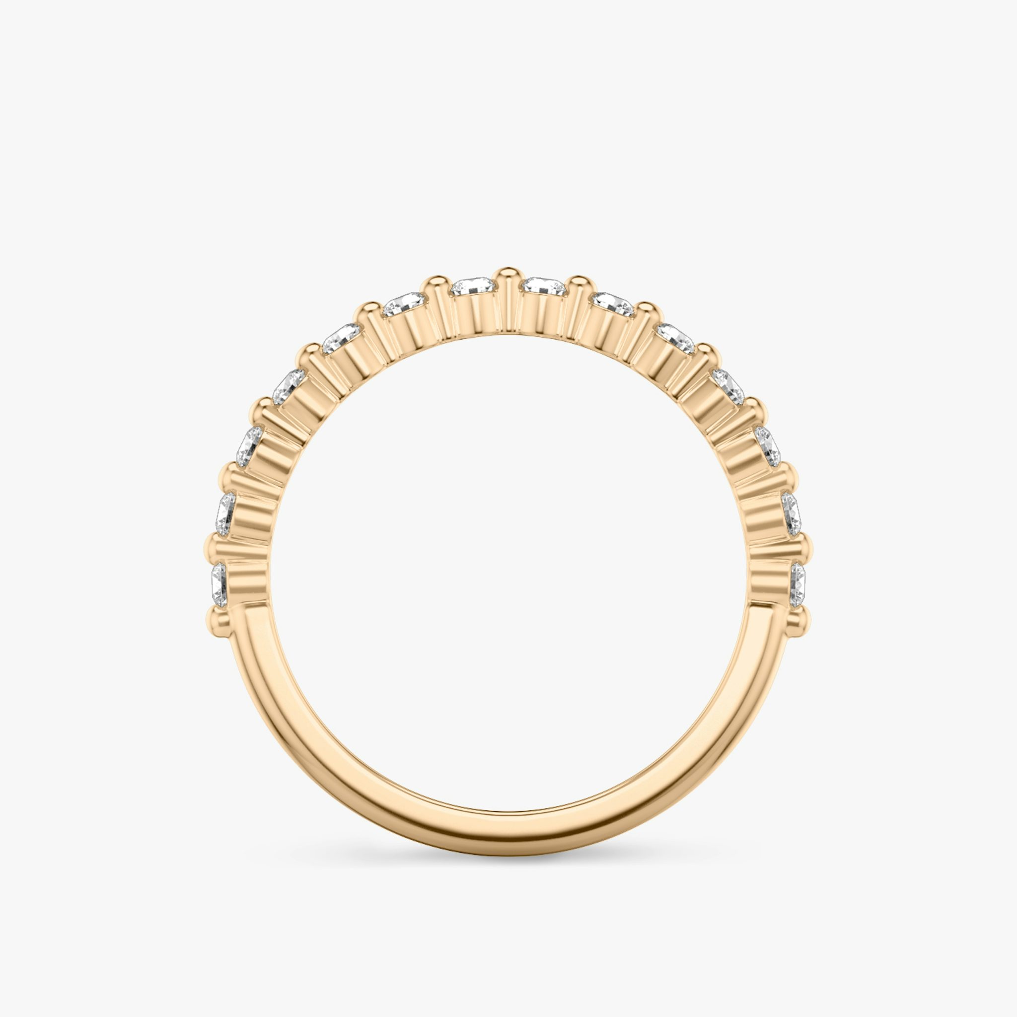 The Single Shared Prong Band | 14k | Rose Gold | bandVersion: original