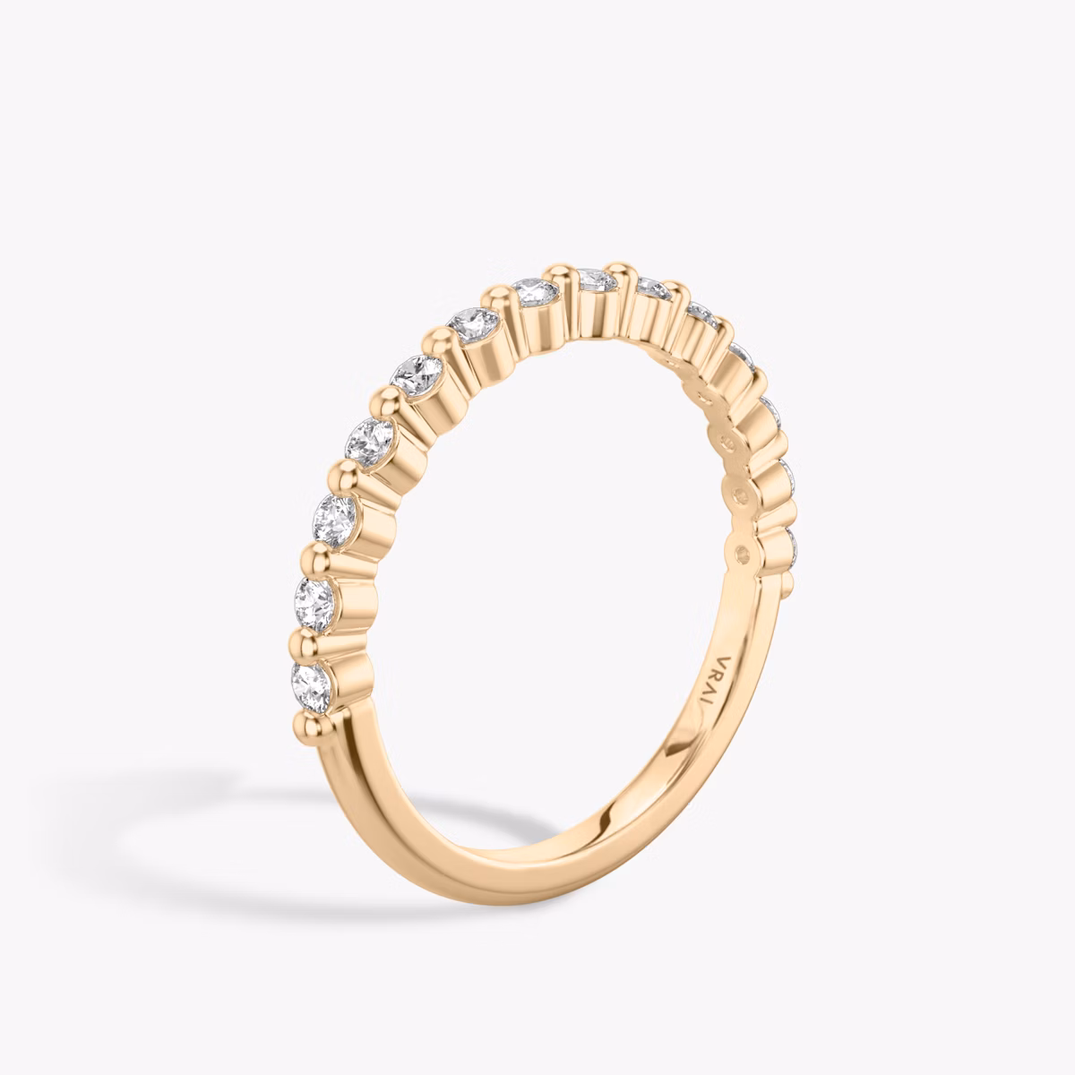 The Single Shared Prong Band | 14k | Rose Gold | bandVersion: original