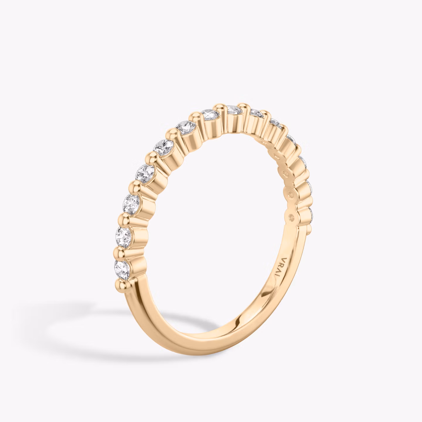 The Single Shared Prong Band | 14k | Rose Gold | bandVersion: original