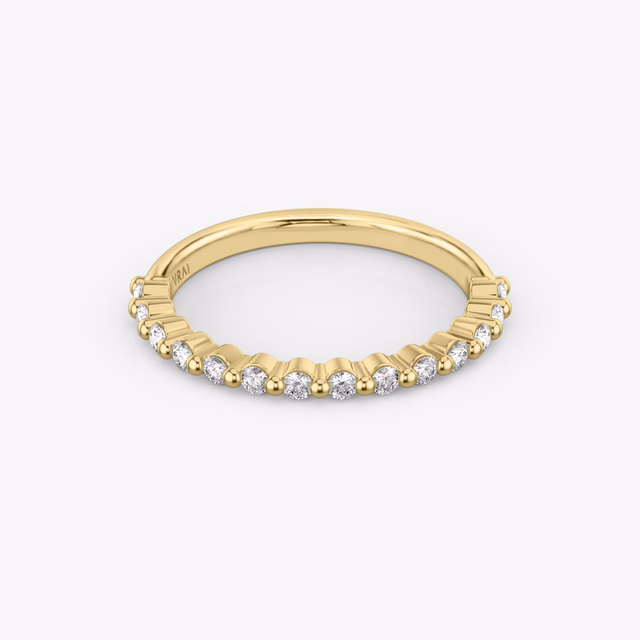 The Single Shared Prong Band | 18k | Yellow Gold | bandVersion: original