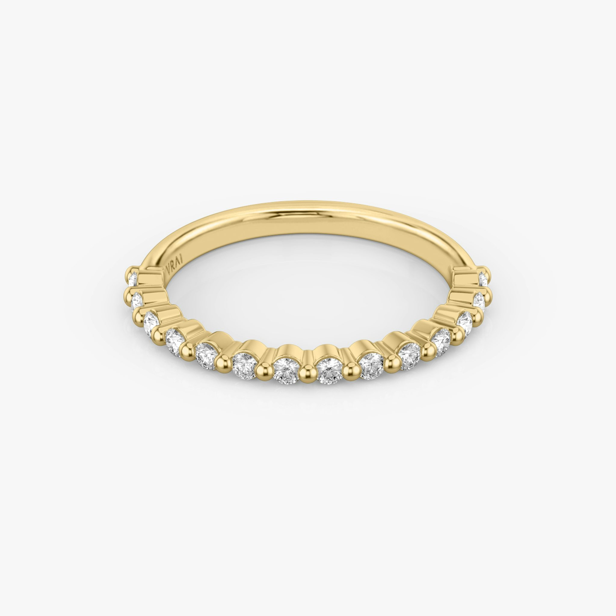 The Single Shared Prong Band | 18k | Yellow Gold | bandVersion: original