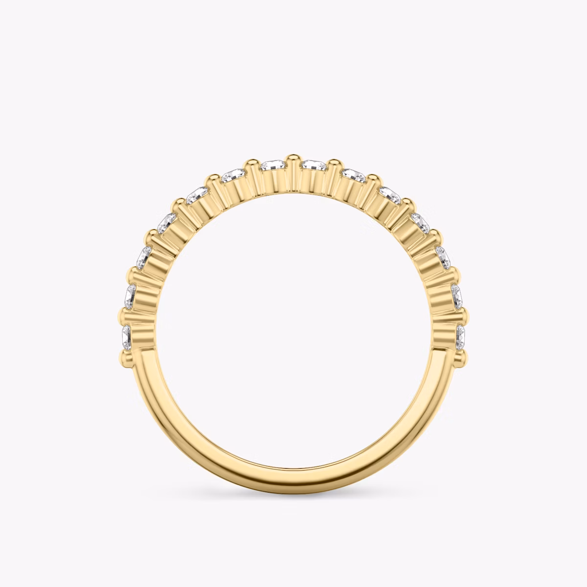 Single Shared Prong Ehering | 18k | Gelbgold | bandVersion: original