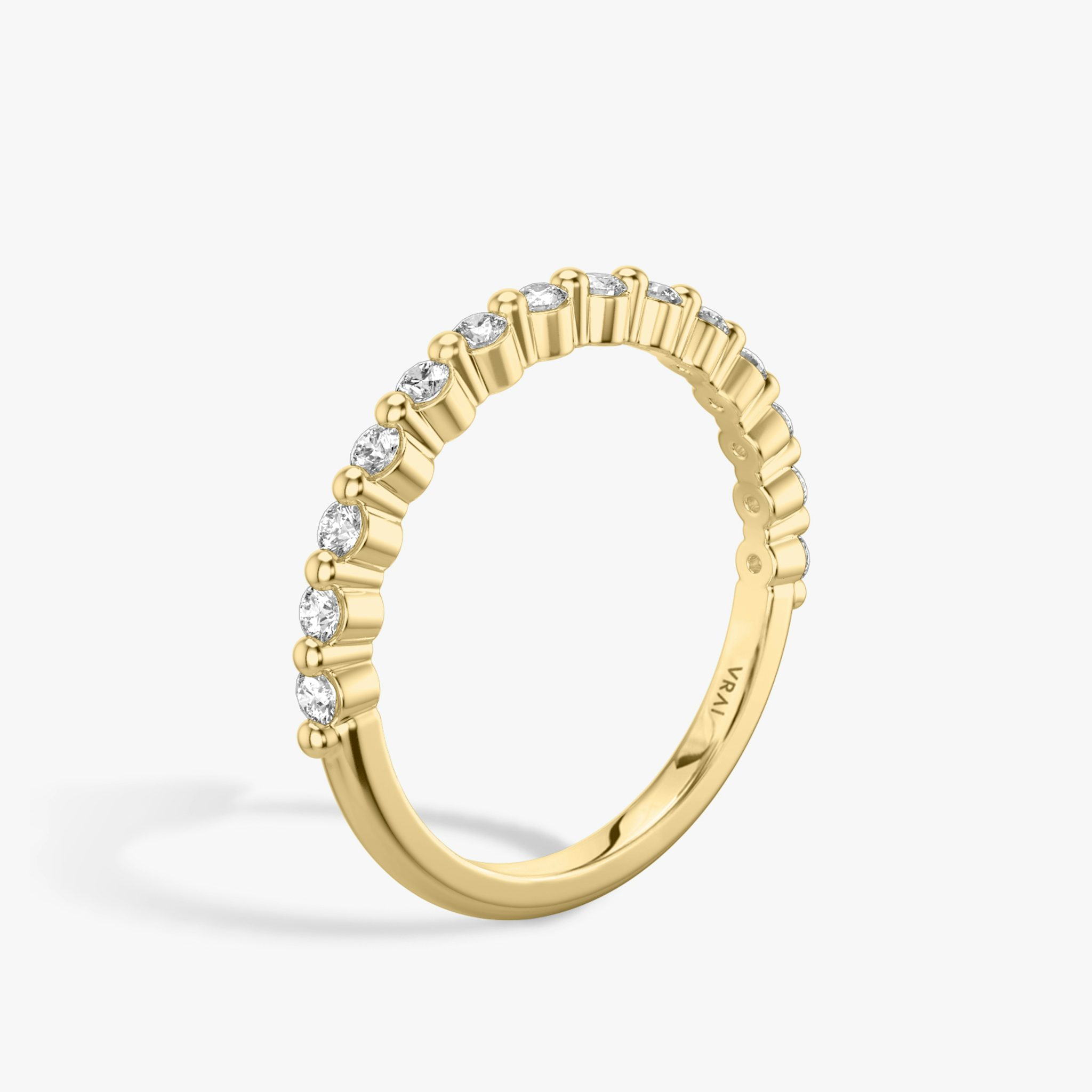 The Single Shared Prong Band | 18k | Yellow Gold | bandVersion: original