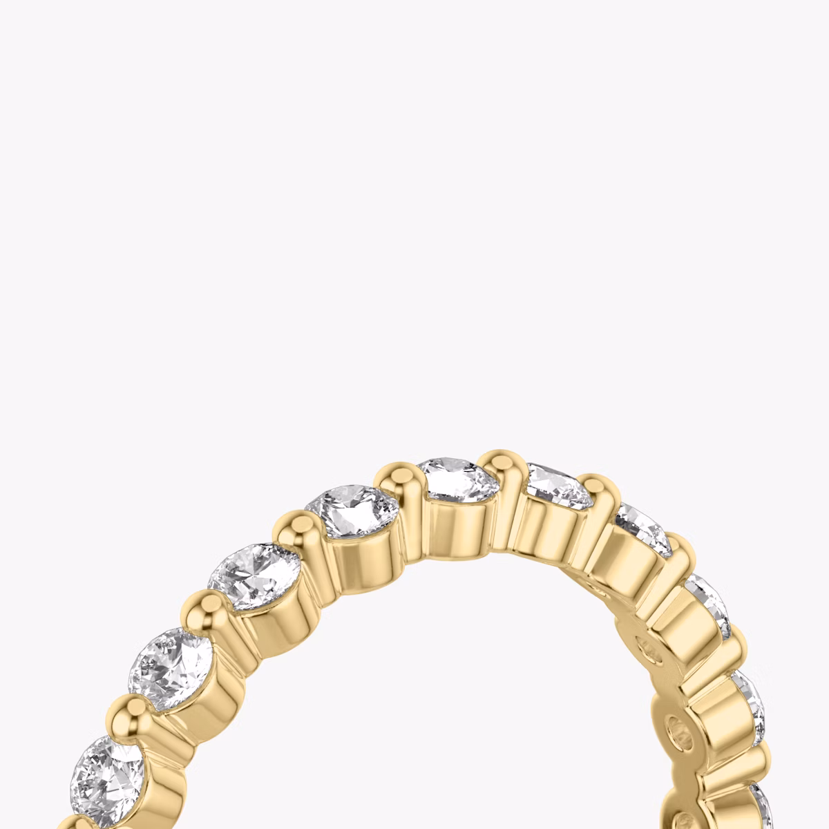 The Single Shared Prong Band | 18k | Yellow Gold | bandVersion: large
