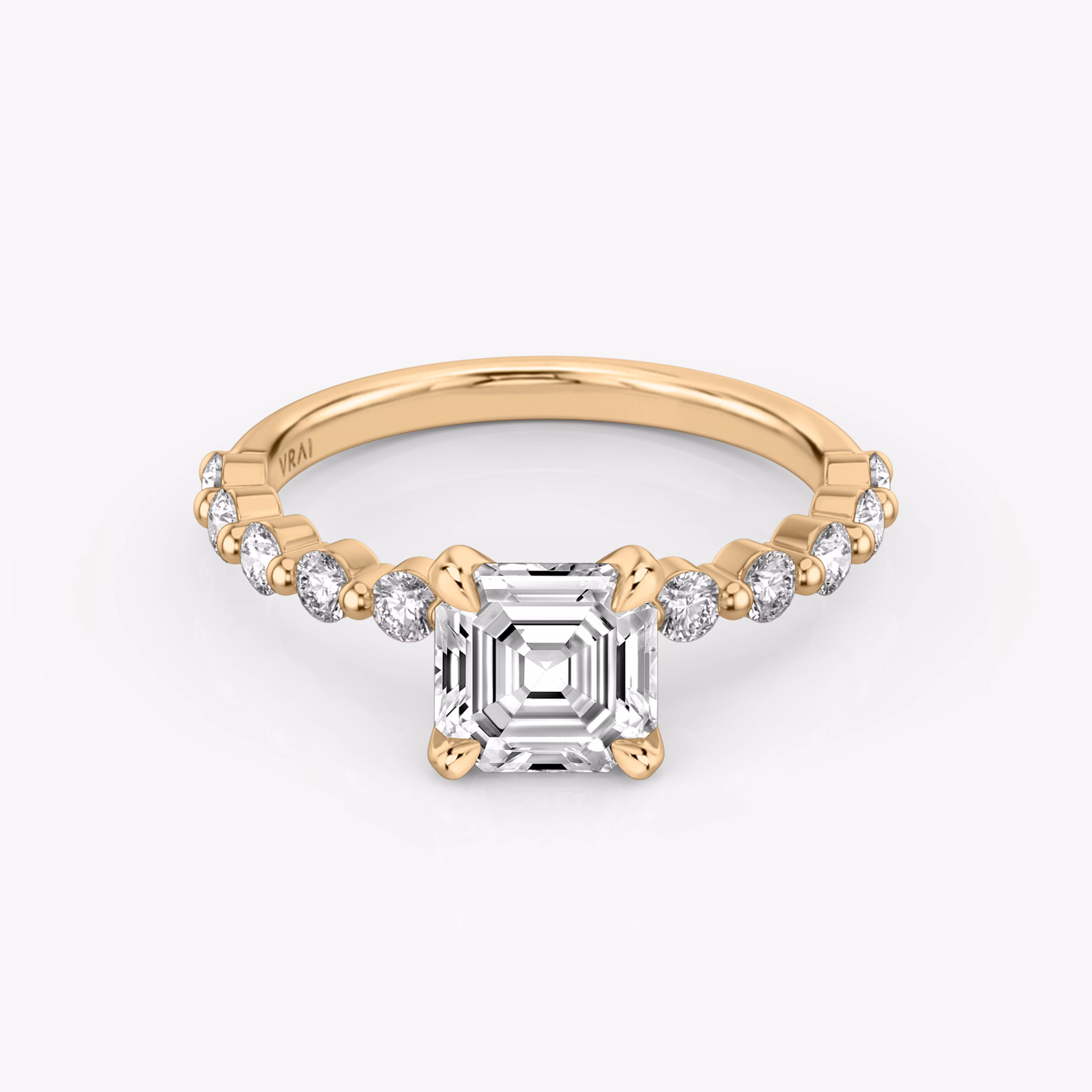 The Single Shared Prong Asscher