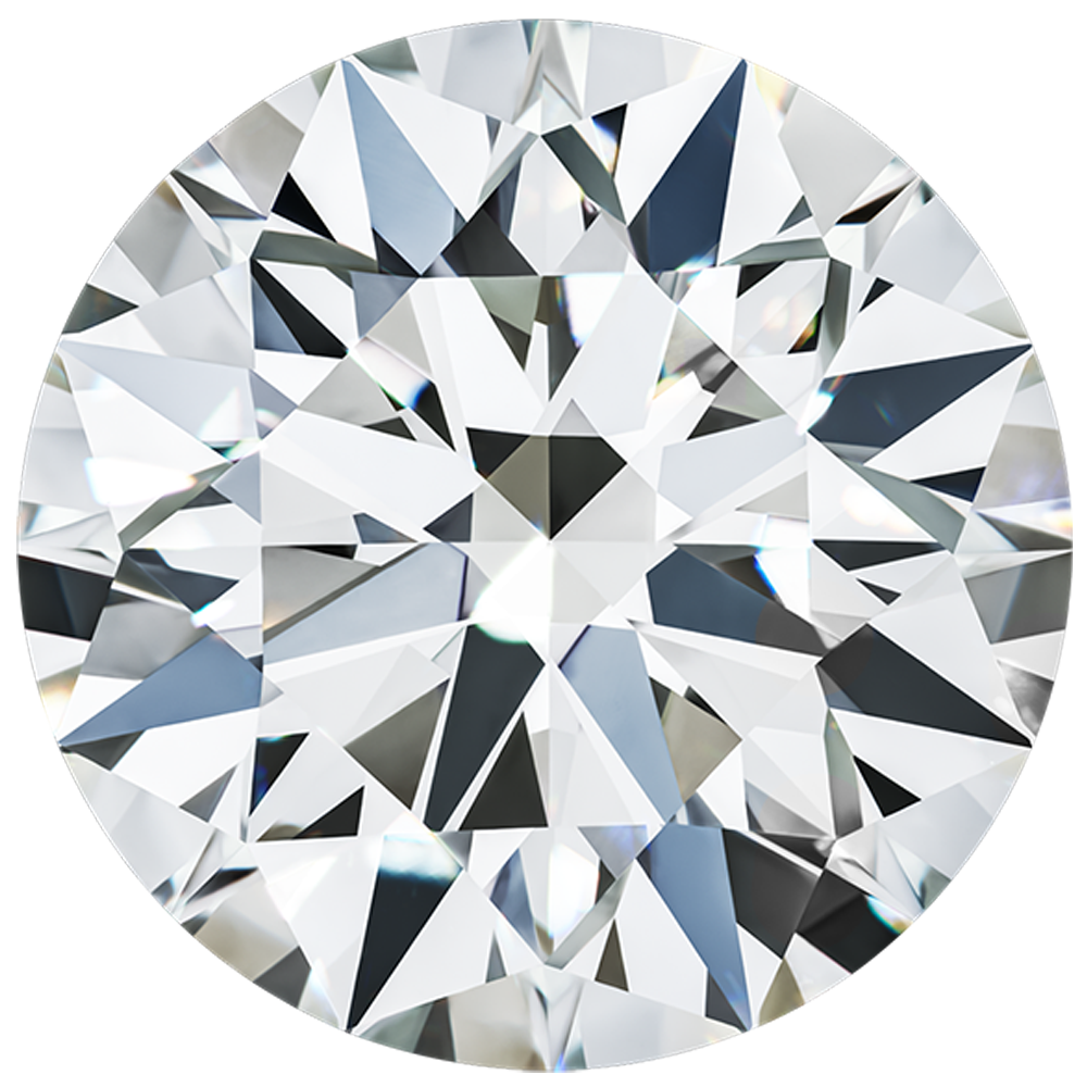 A close-up image of a VRAI created diamond.