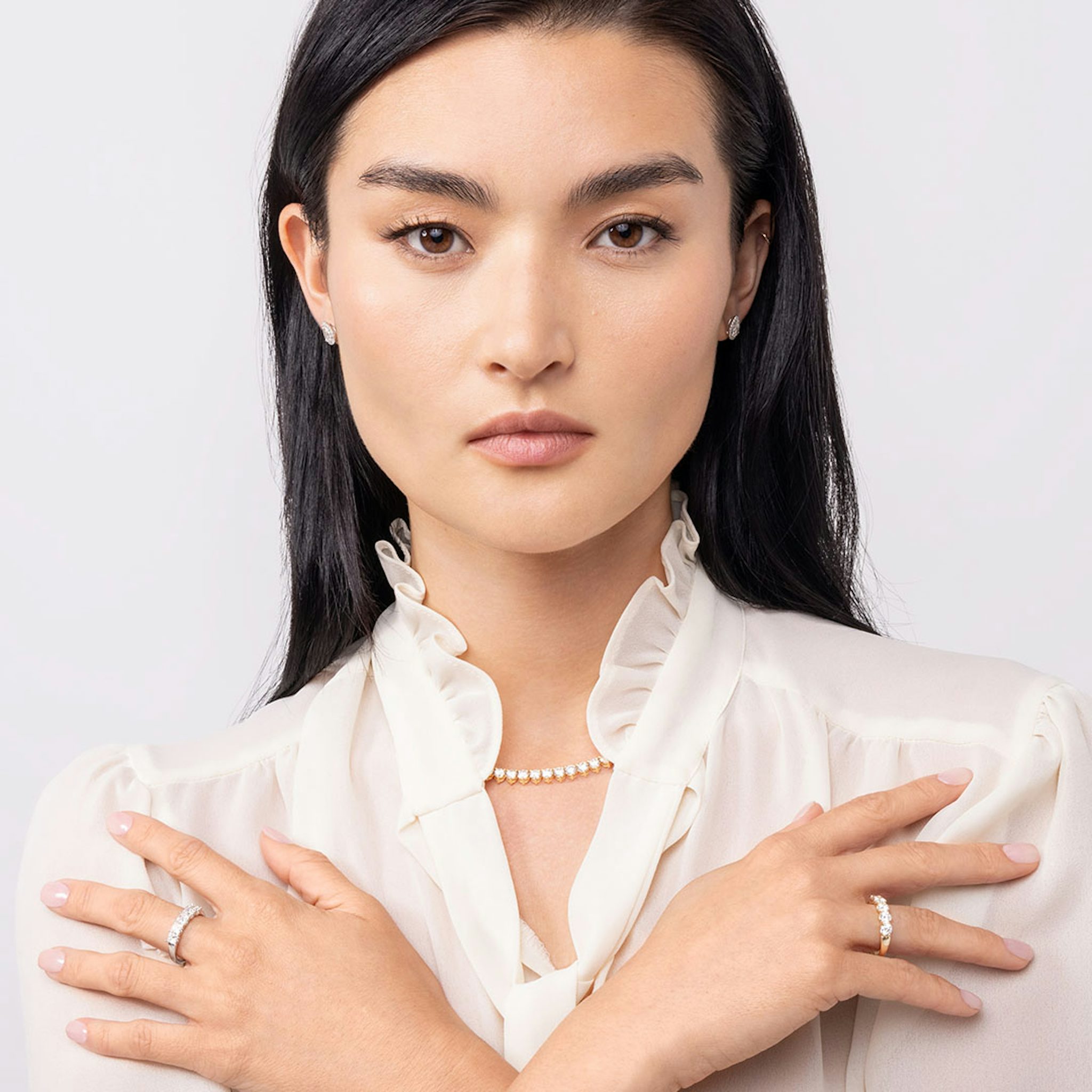 The Five Stone Band | Round Brilliant | Platinum | bandVersion: large