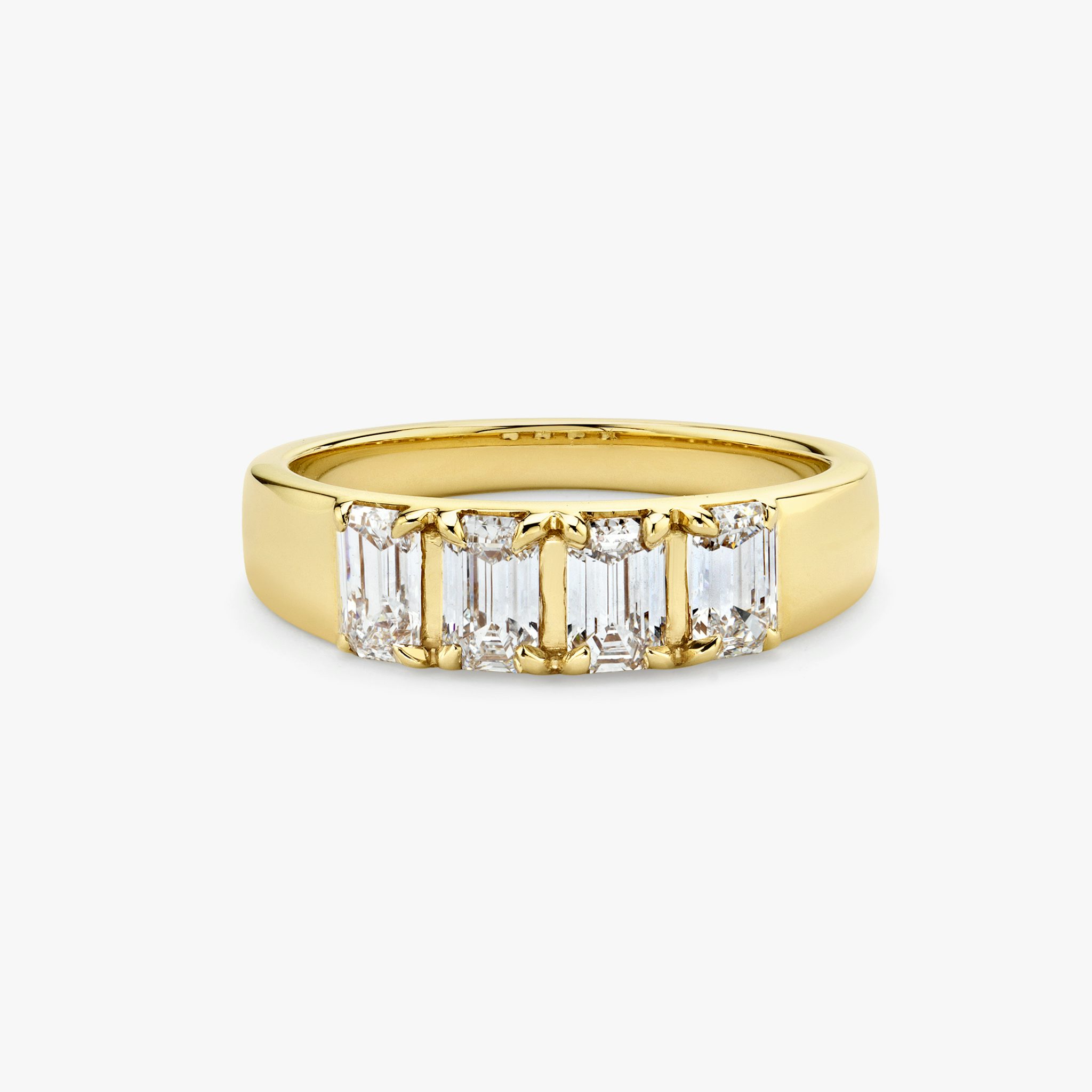 VRAI Tetrad Ring | Emerald | 14k | Yellow Gold