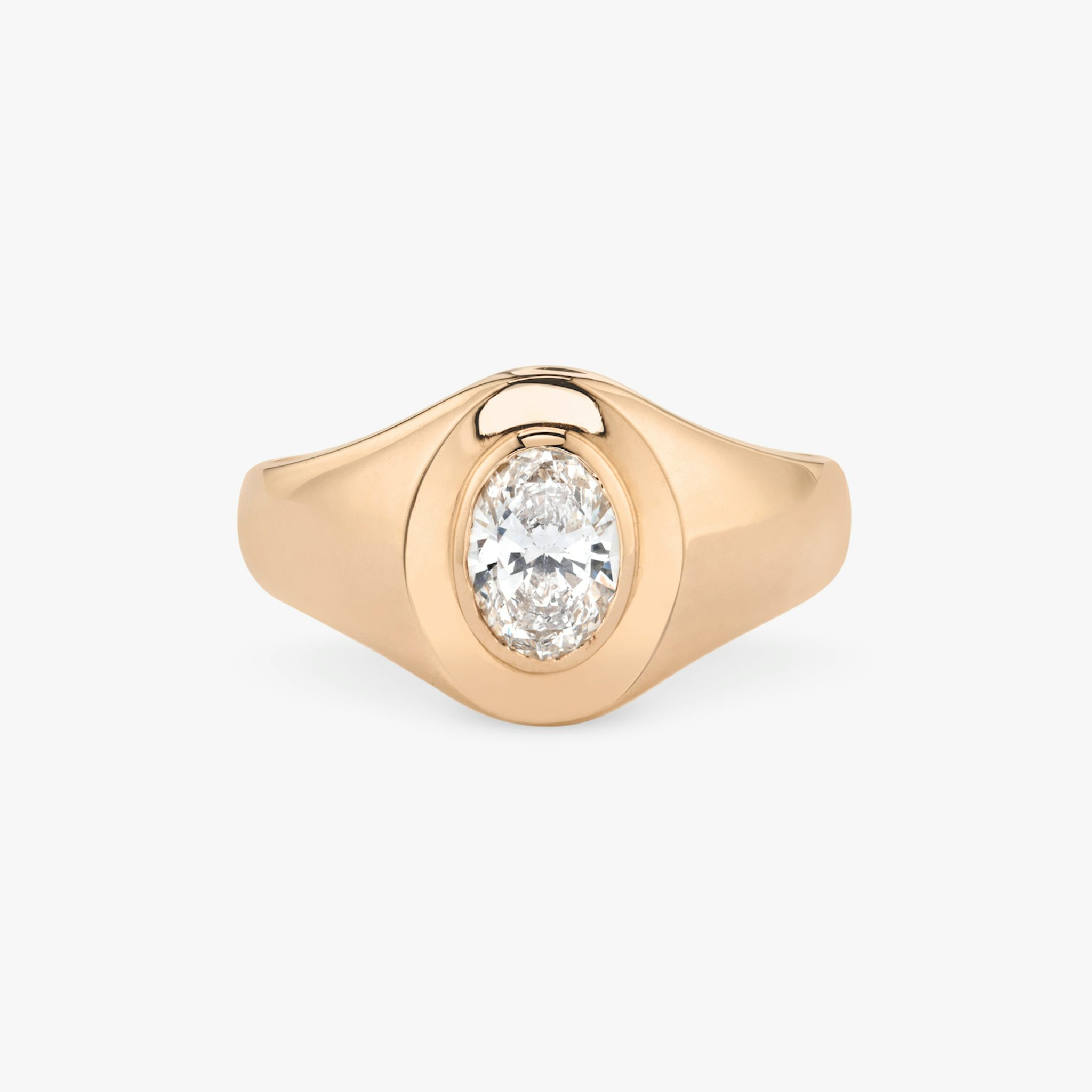 VRAI Signet Ring | Oval | 14k | Rose Gold