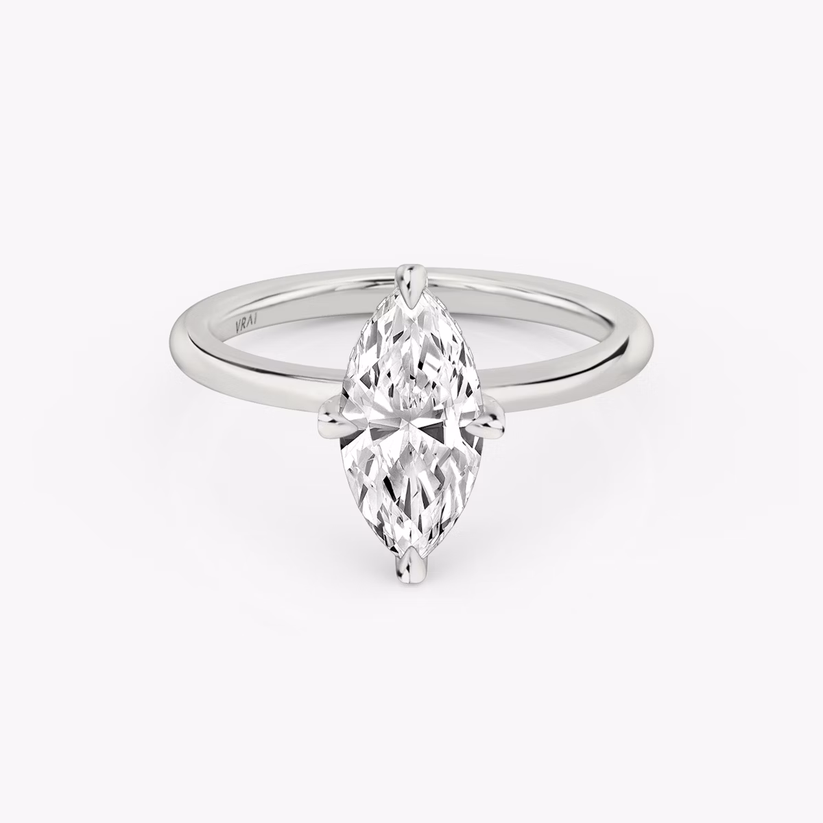 The Classic Hidden Halo | Marquise | Platinum | bandAccent: Plain | bandWidth: standard | prongStyle: Pavé | diamondOrientation: vertical | caratWeight: other