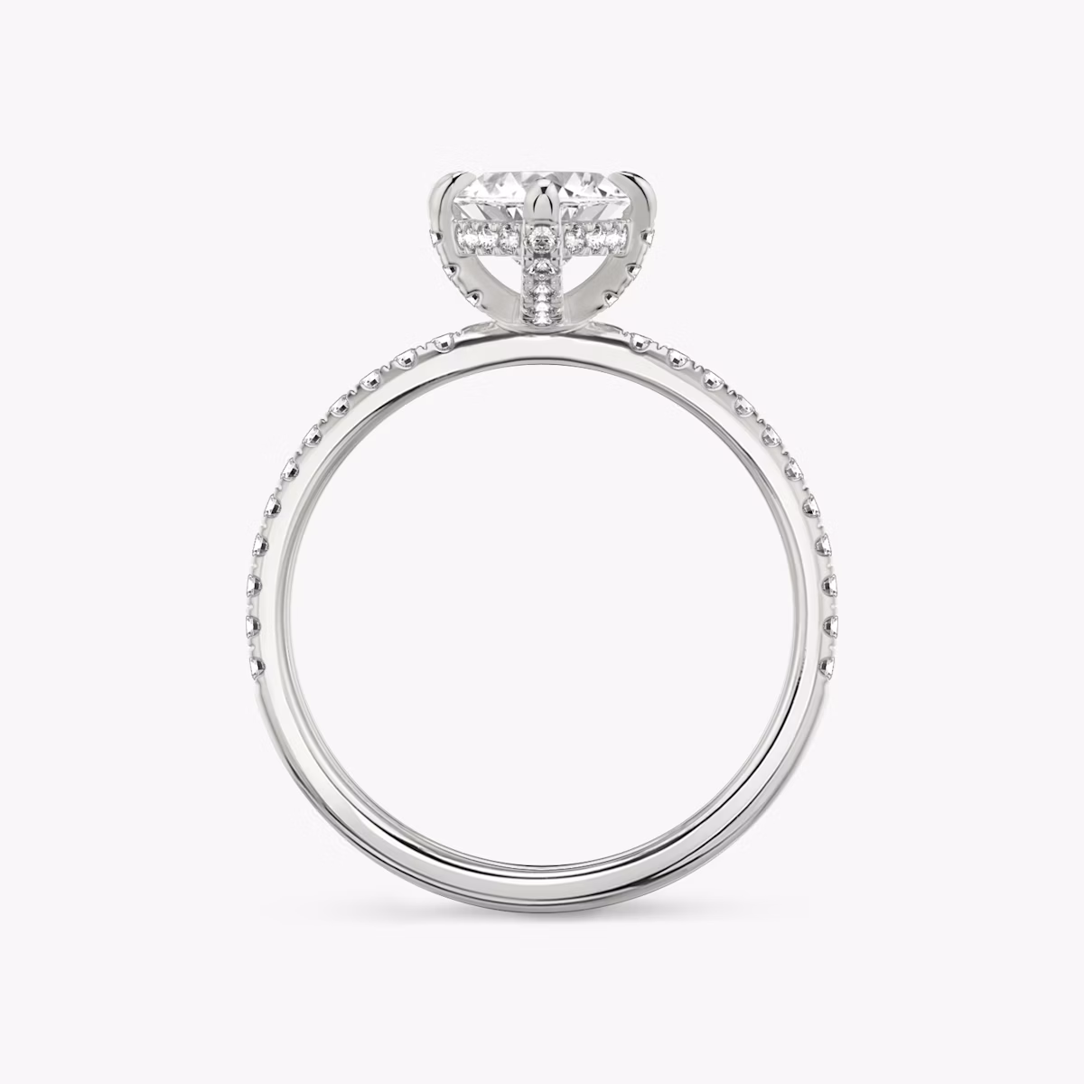 Classic Hidden Halo | Marquise | Platin | bandAccent: Mit Pavé-Besatz | bandWidth: standard | prongStyle: Mit Pavé-Besatz | diamondOrientation: vertical | caratWeight: other