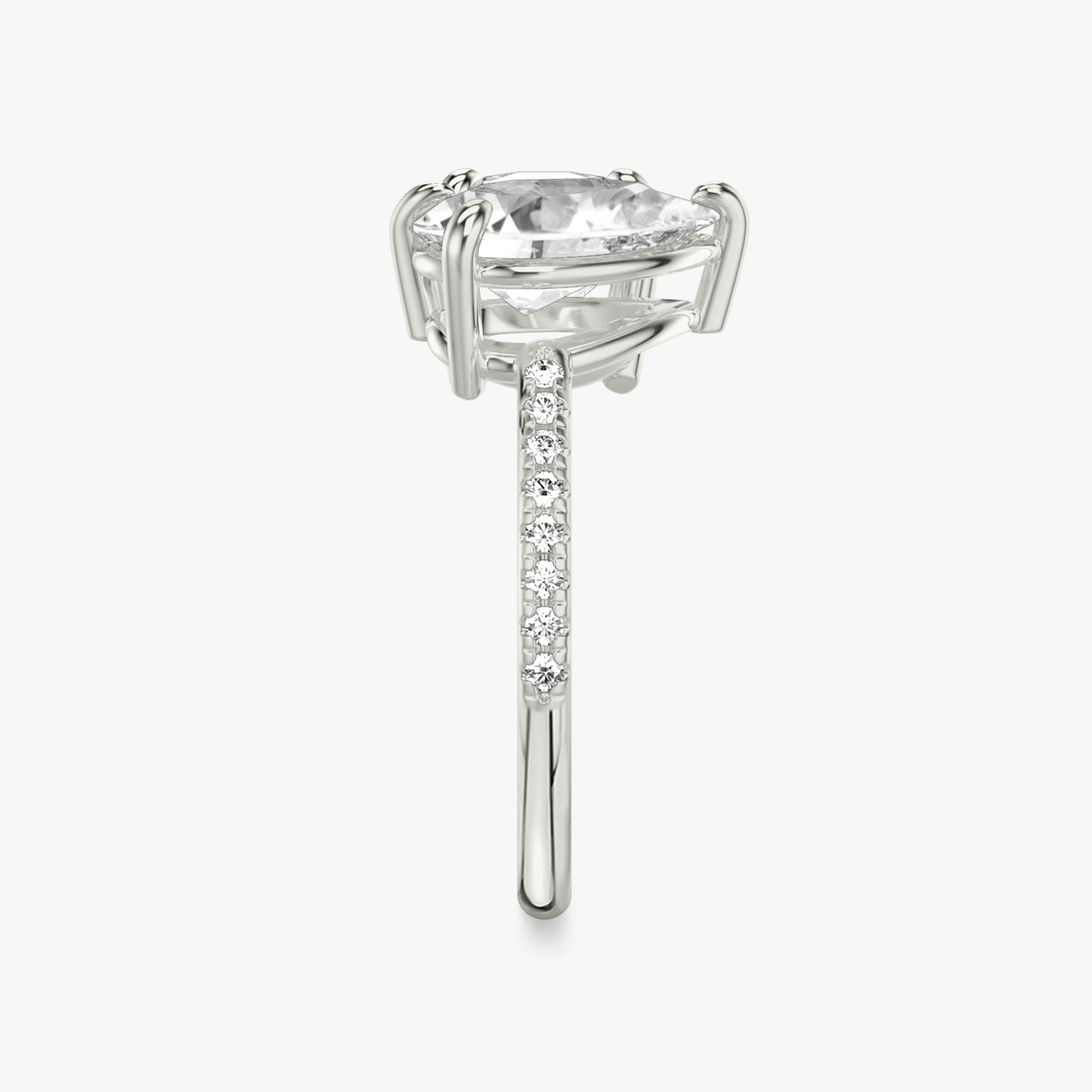 The Toi et Moi | Round Brilliant and Pear | Platinum | bandAccent: Pavé | diamondOrientation: vertical | caratWeight: other