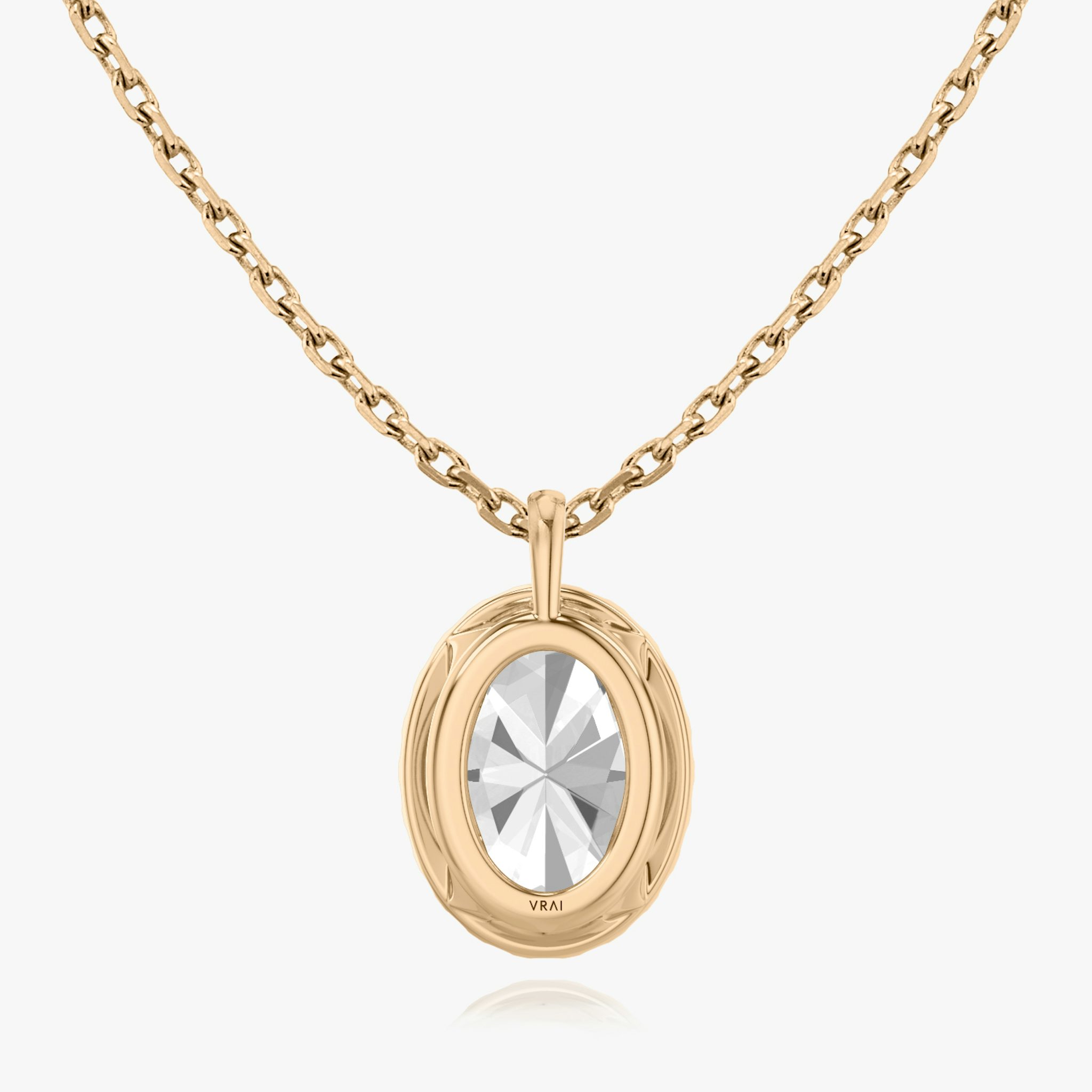 Halo Pendant | Oval | 14k | Rose Gold | caratWeight: other