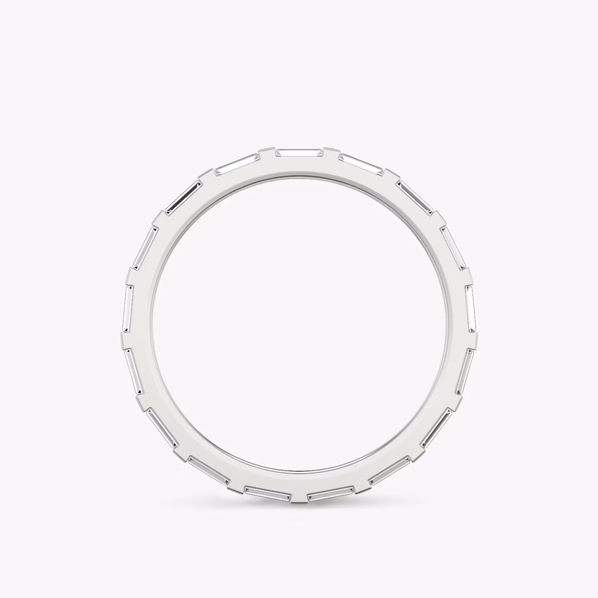 El Anillo Baguette Bar | Baguette | Platino | bandStyle: full