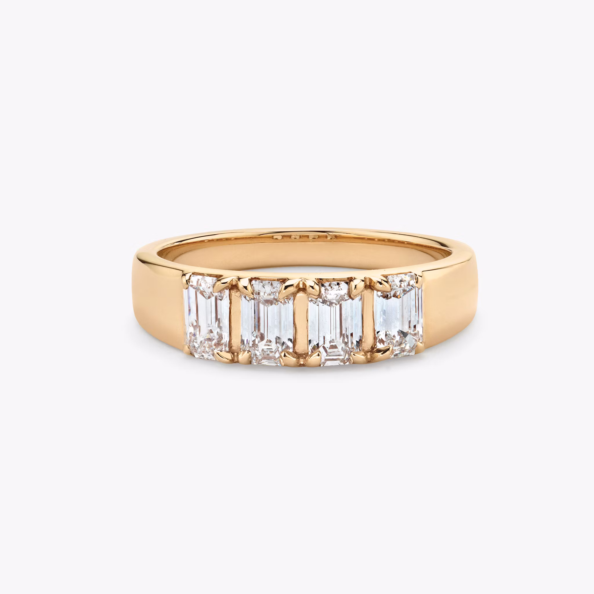VRAI Tetrad Ring Emerald | Rose Gold