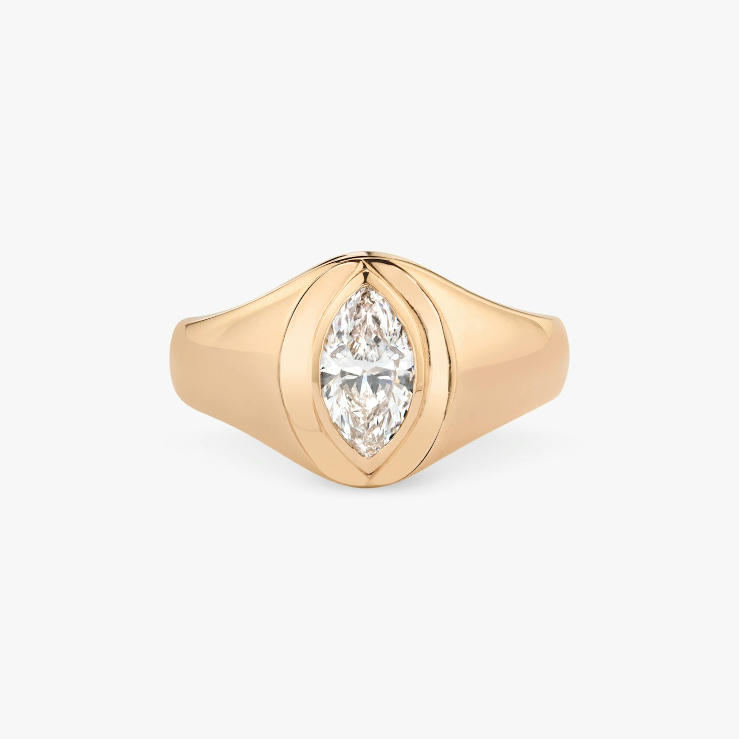 VRAI Signet Ring | Marquise | 14k | Rose Gold