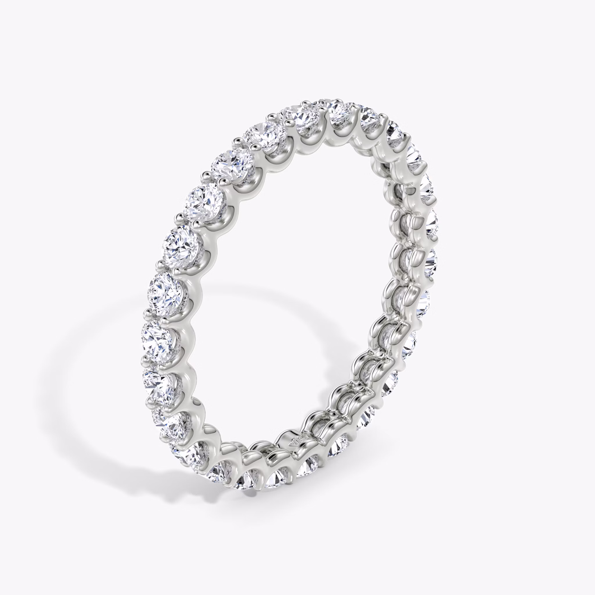 The Eternity Band | Round Brilliant | 18k | White Gold | bandStyle: full | caratWeight: 1.0ct