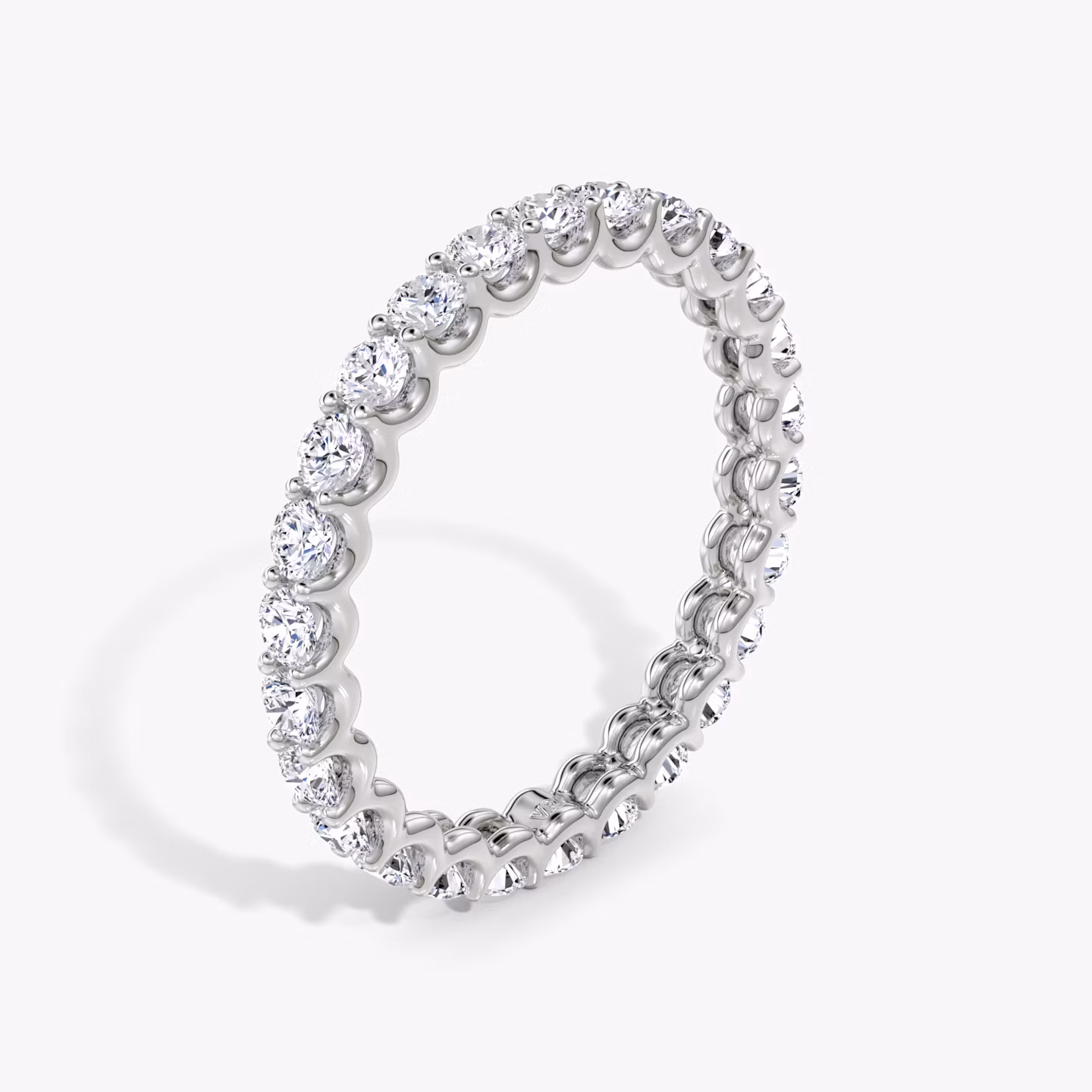 Eternity Ring | Rund | 18k | Weißgold | bandStyle: full | caratWeight: 1.0ct