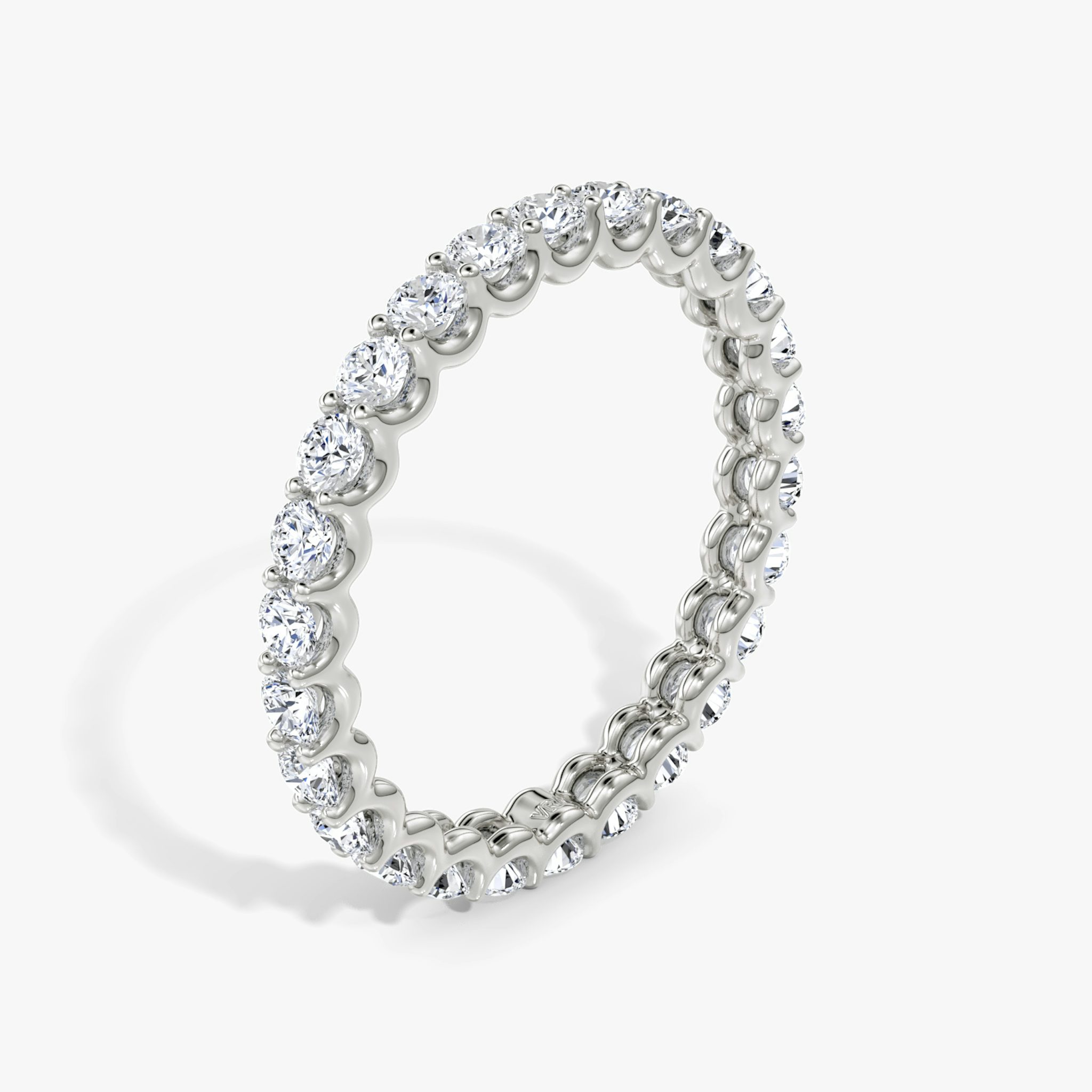 The Eternity Band | Round Brilliant | 18k | White Gold | bandStyle: full | caratWeight: 1.0ct