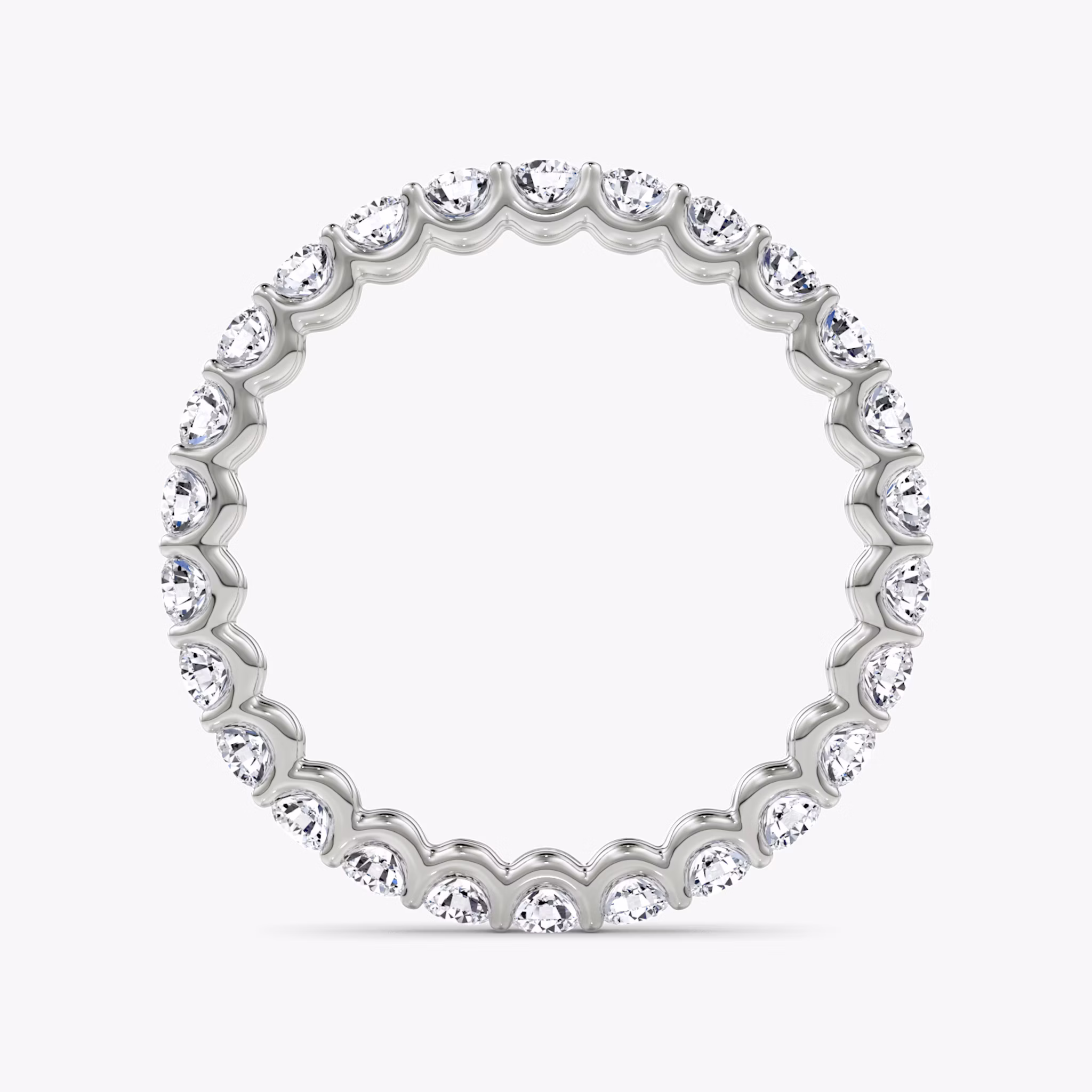 The Eternity Band | Round Brilliant | 18k | White Gold | bandStyle: full | caratWeight: 1.0ct