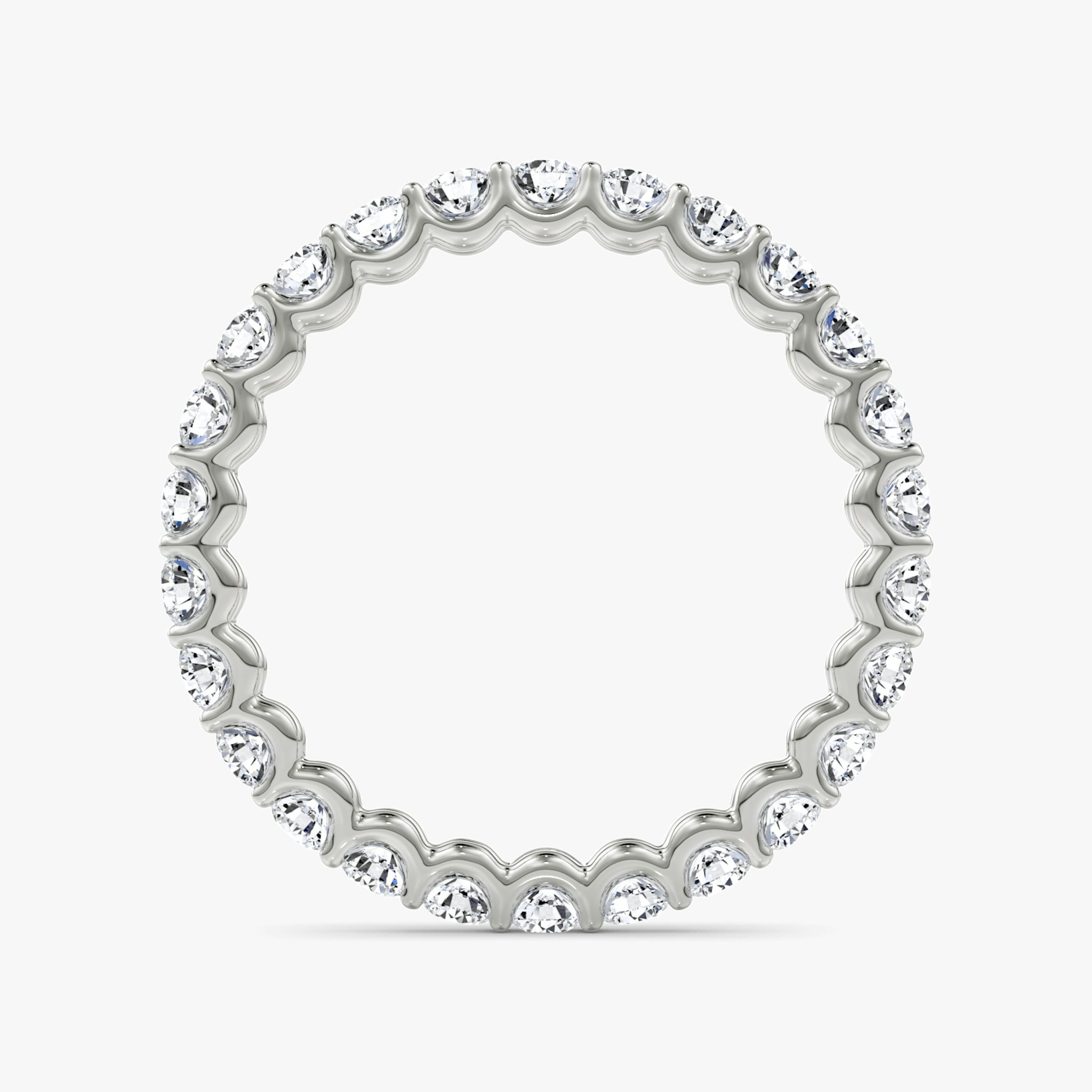 The Eternity Band | Round Brilliant | 18k | White Gold | bandStyle: full | caratWeight: 1.0ct
