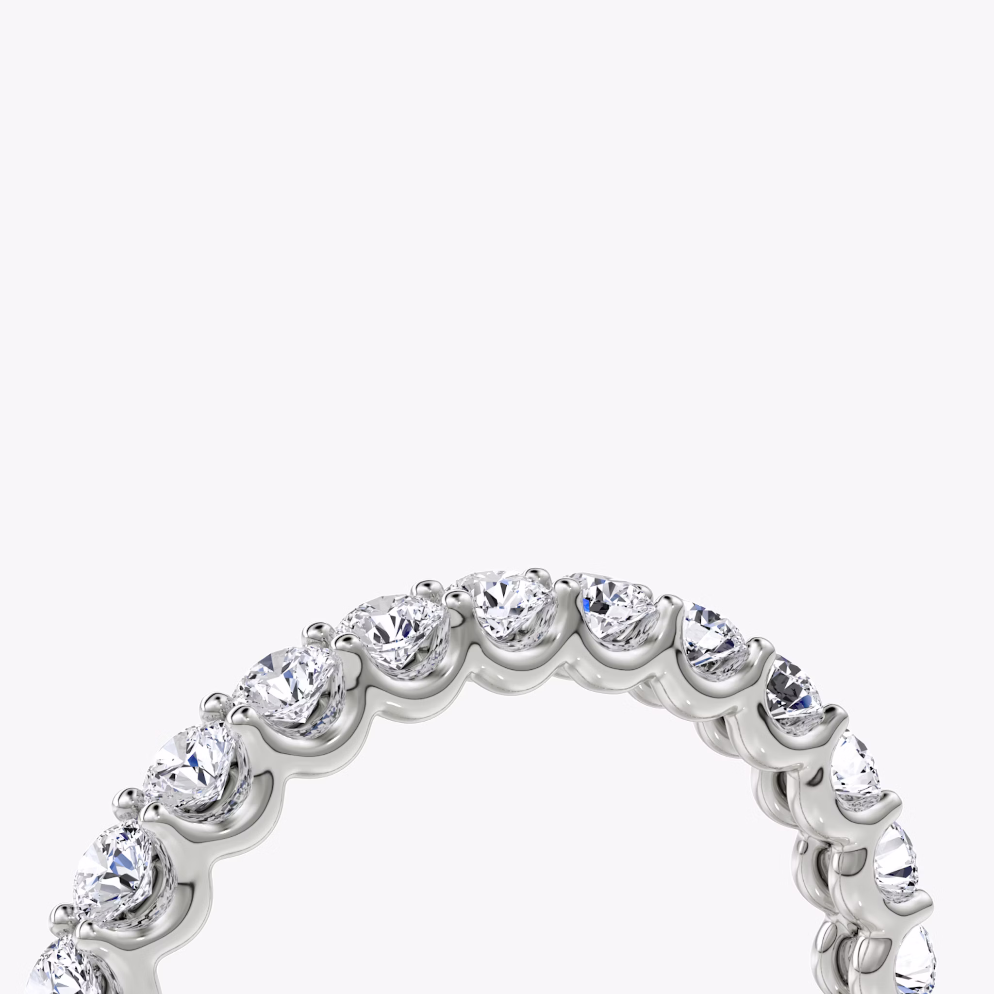 The Eternity Band | Round Brilliant | 18k | White Gold | bandStyle: full | caratWeight: 1.0ct