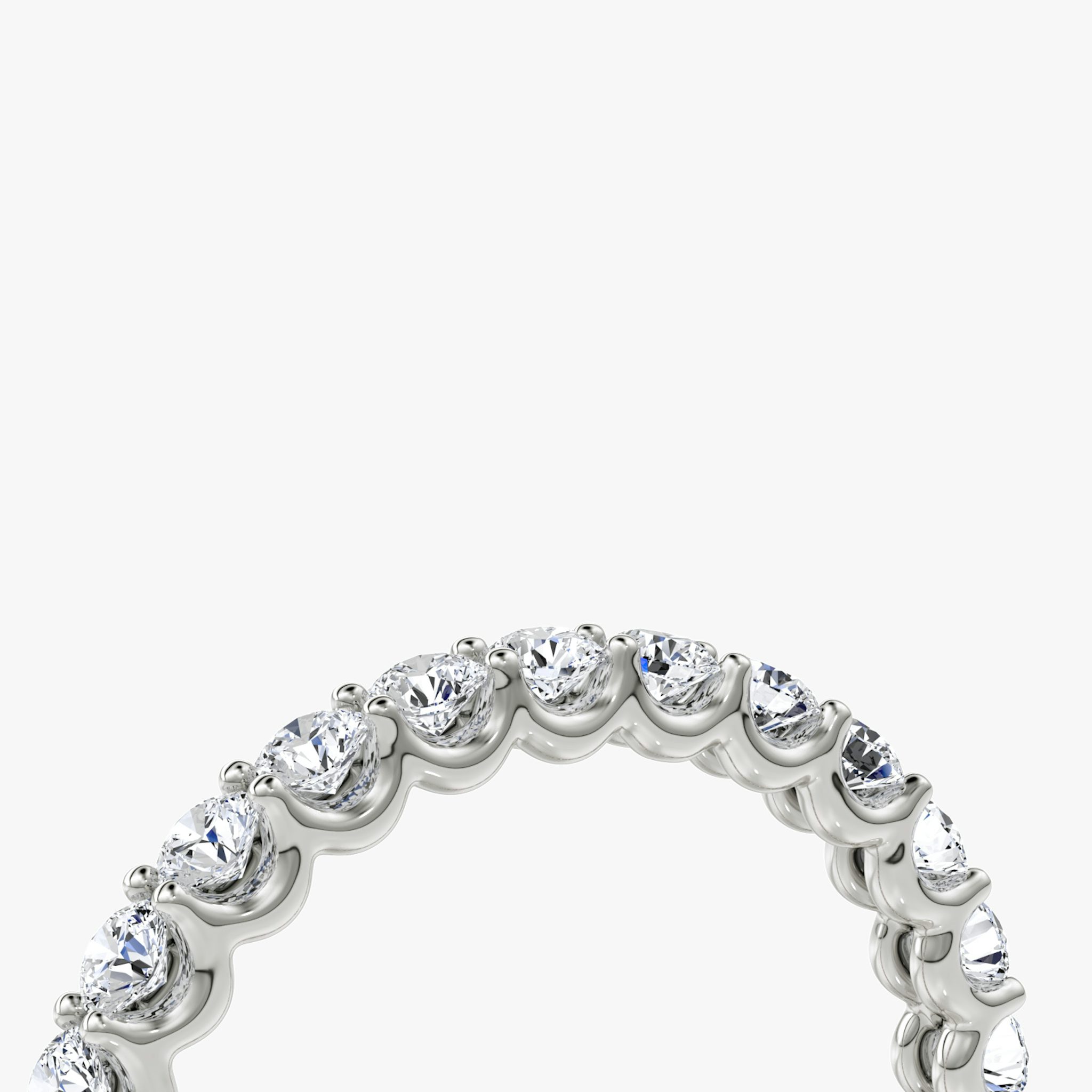 The Eternity Band | Round Brilliant | 18k | White Gold | bandStyle: full | caratWeight: 1.0ct