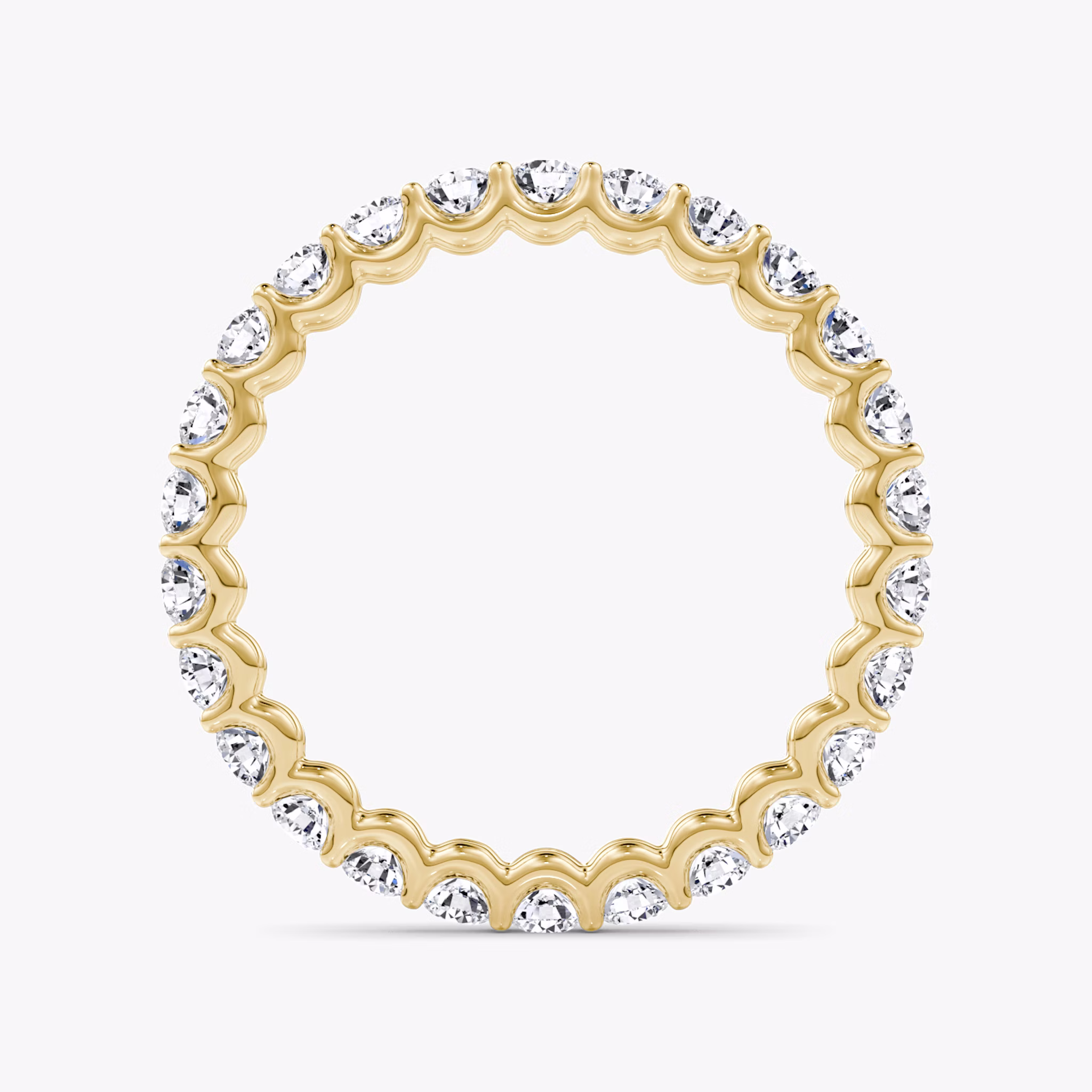 The Eternity Band | Round Brilliant | 18k | Yellow Gold | bandStyle: full | caratWeight: 1.0ct