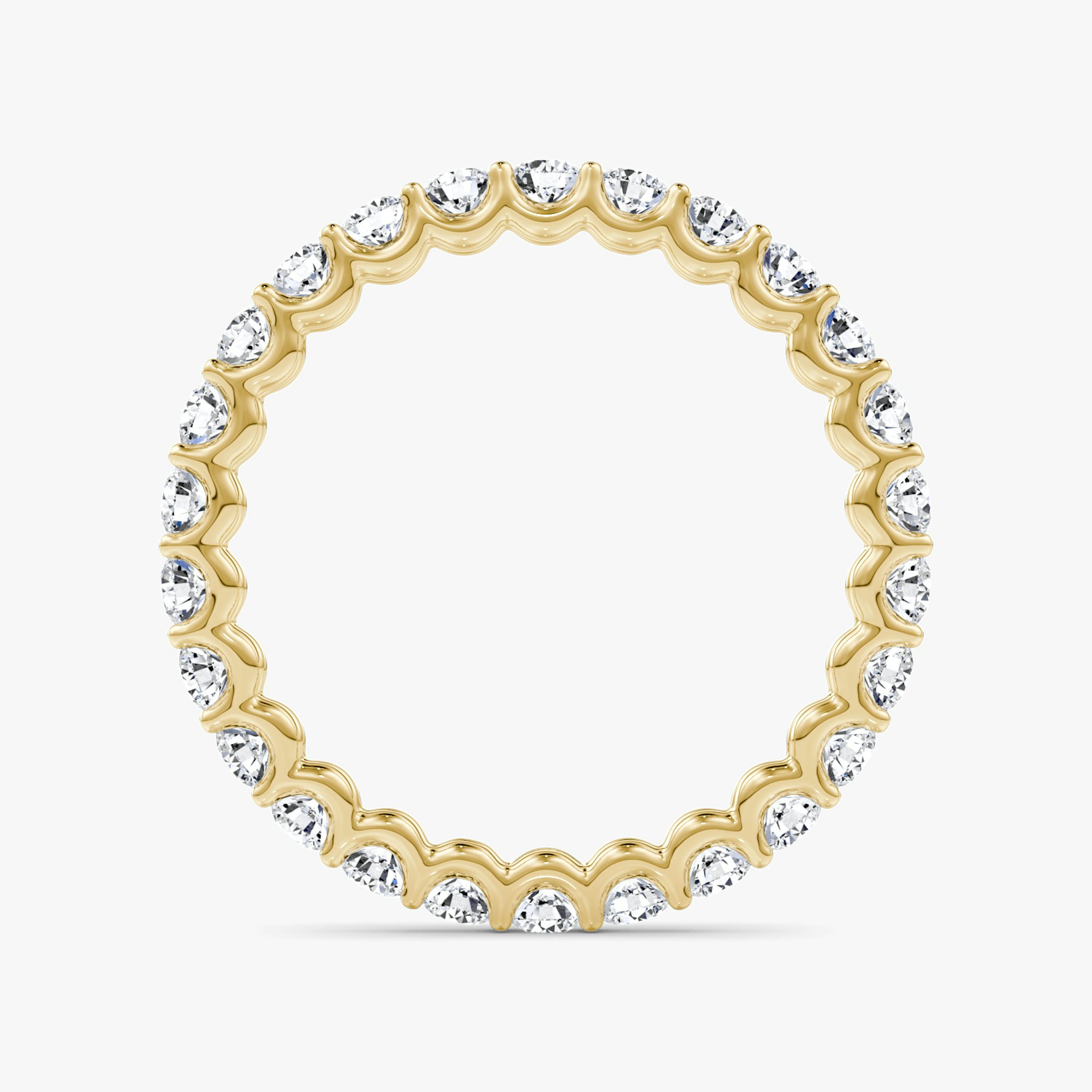 The Eternity Band | Round Brilliant | 18k | Yellow Gold | bandStyle: full | caratWeight: 1.0ct