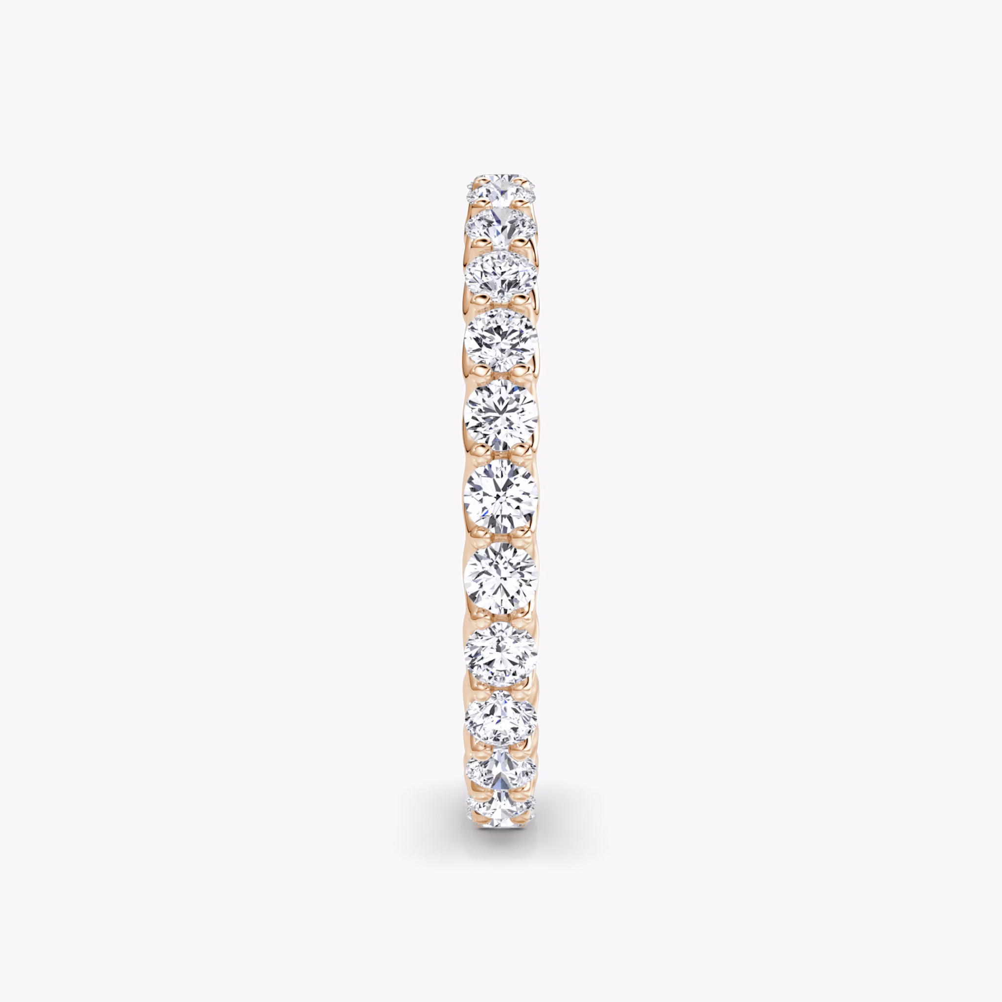The Eternity Band | Round Brilliant | 14k | Rose Gold | bandStyle: full | caratWeight: 1.0ct