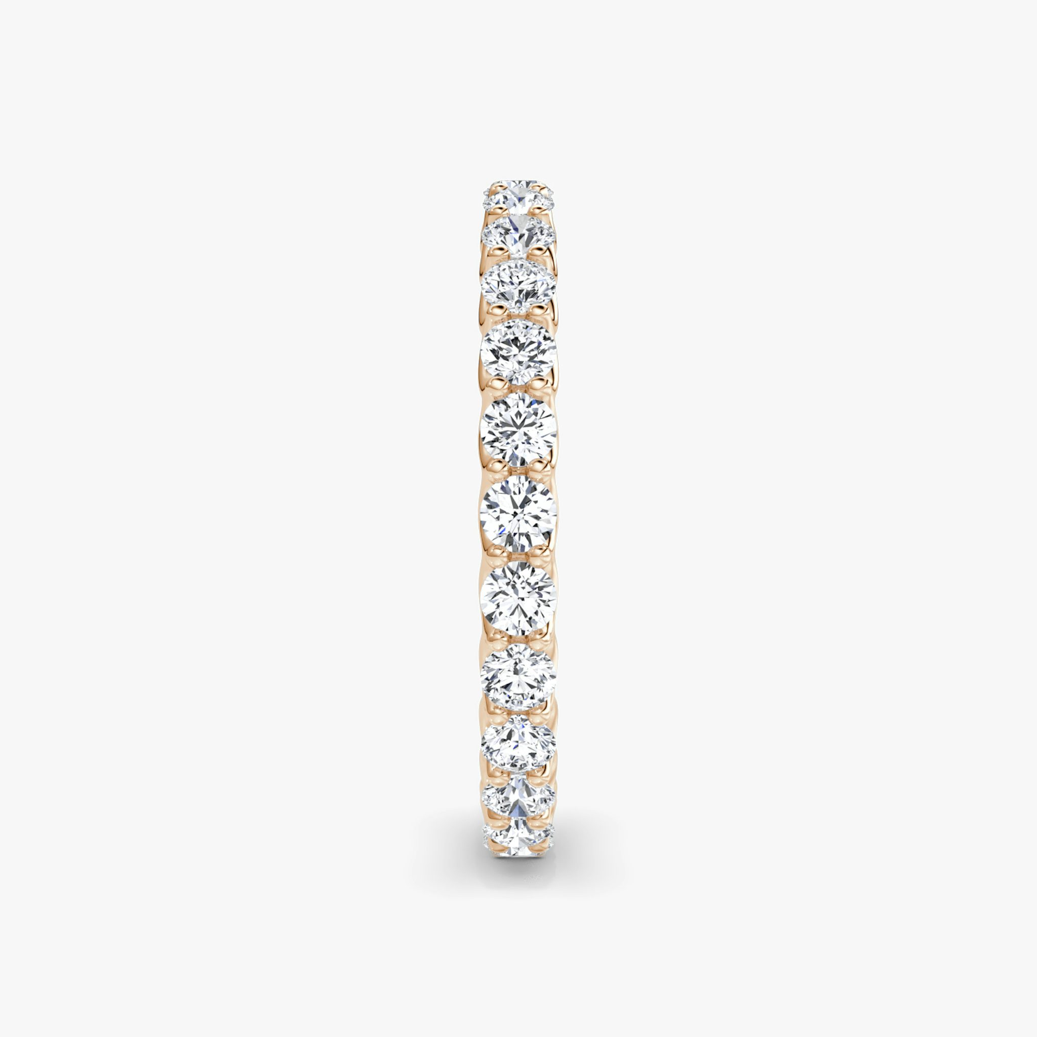 The Eternity Band | Round Brilliant | 14k | Rose Gold | bandStyle: full | caratWeight: 1.0ct