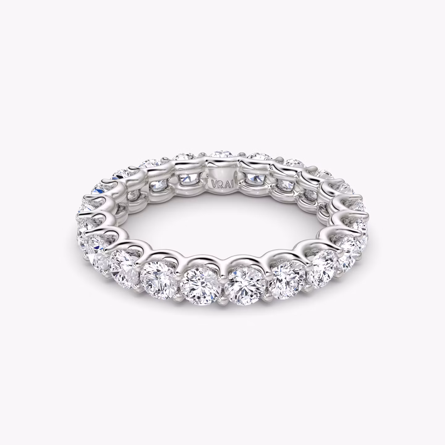 The Eternity Band | Round Brilliant | 18k | White Gold | bandStyle: full | caratWeight: 2.0ct