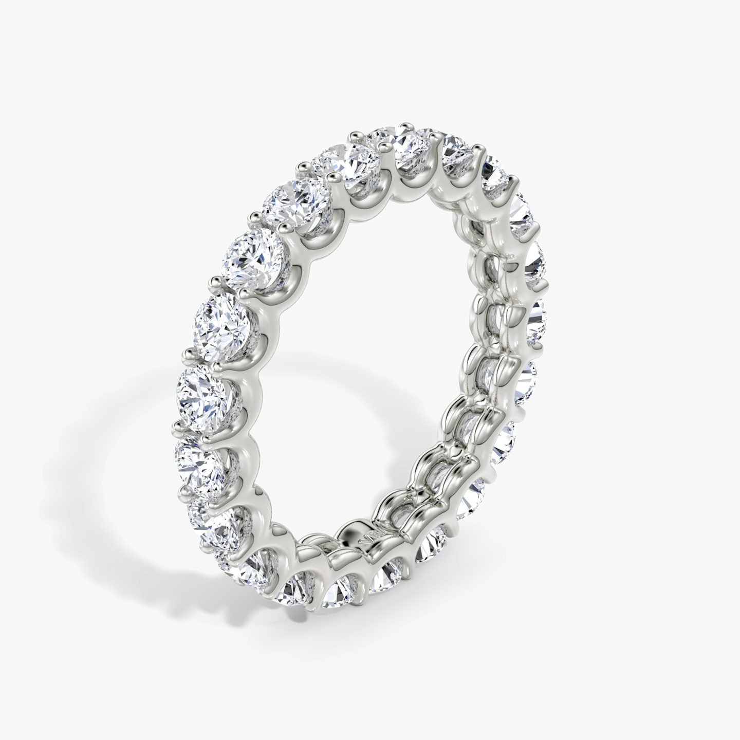 The Eternity Band | Round Brilliant | 18k | White Gold | bandStyle: full | caratWeight: 2.0ct