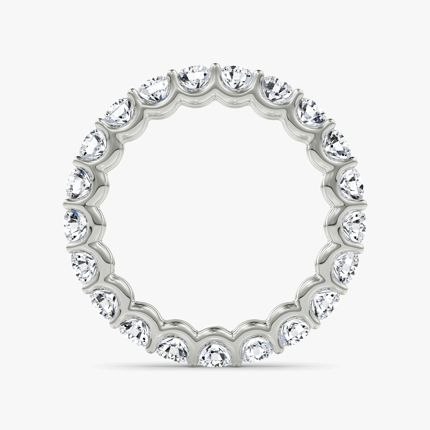 The Eternity Band | Round Brilliant | 18k | White Gold | bandStyle: full | caratWeight: 2.0ct