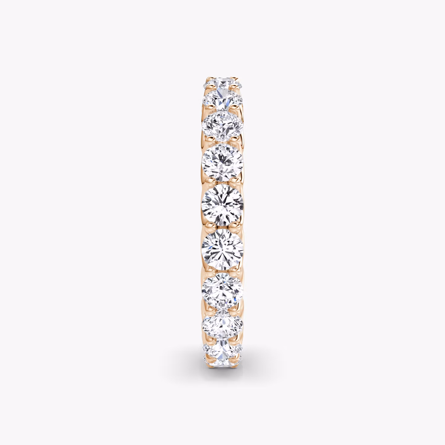 The Eternity Band | Round Brilliant | 14k | Rose Gold | bandStyle: full | caratWeight: 2.0ct