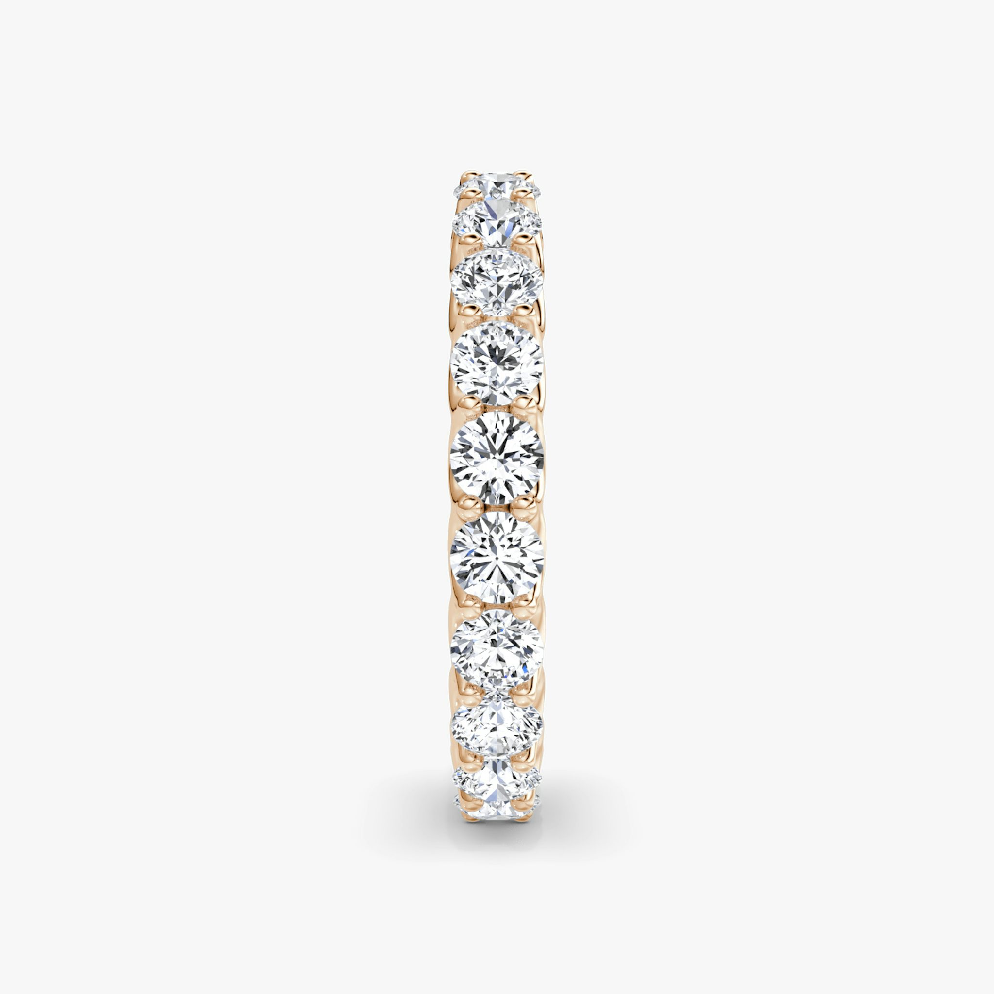 The Eternity Band | Round Brilliant | 14k | Rose Gold | bandStyle: full | caratWeight: 2.0ct