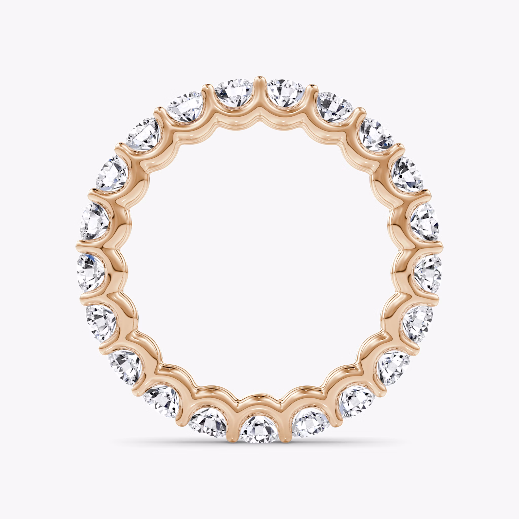 The Eternity Band | Round Brilliant | 14k | Rose Gold | bandStyle: full | caratWeight: 2.0ct