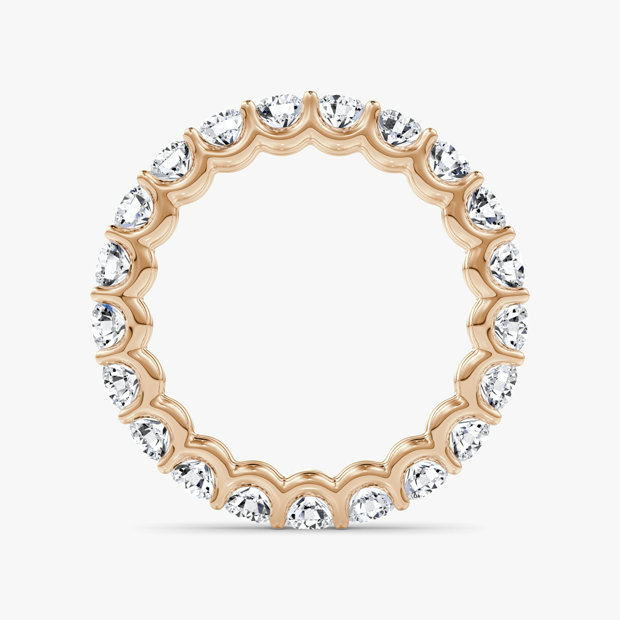 The Eternity Band | Round Brilliant | 14k | Rose Gold | bandStyle: full | caratWeight: 2.0ct