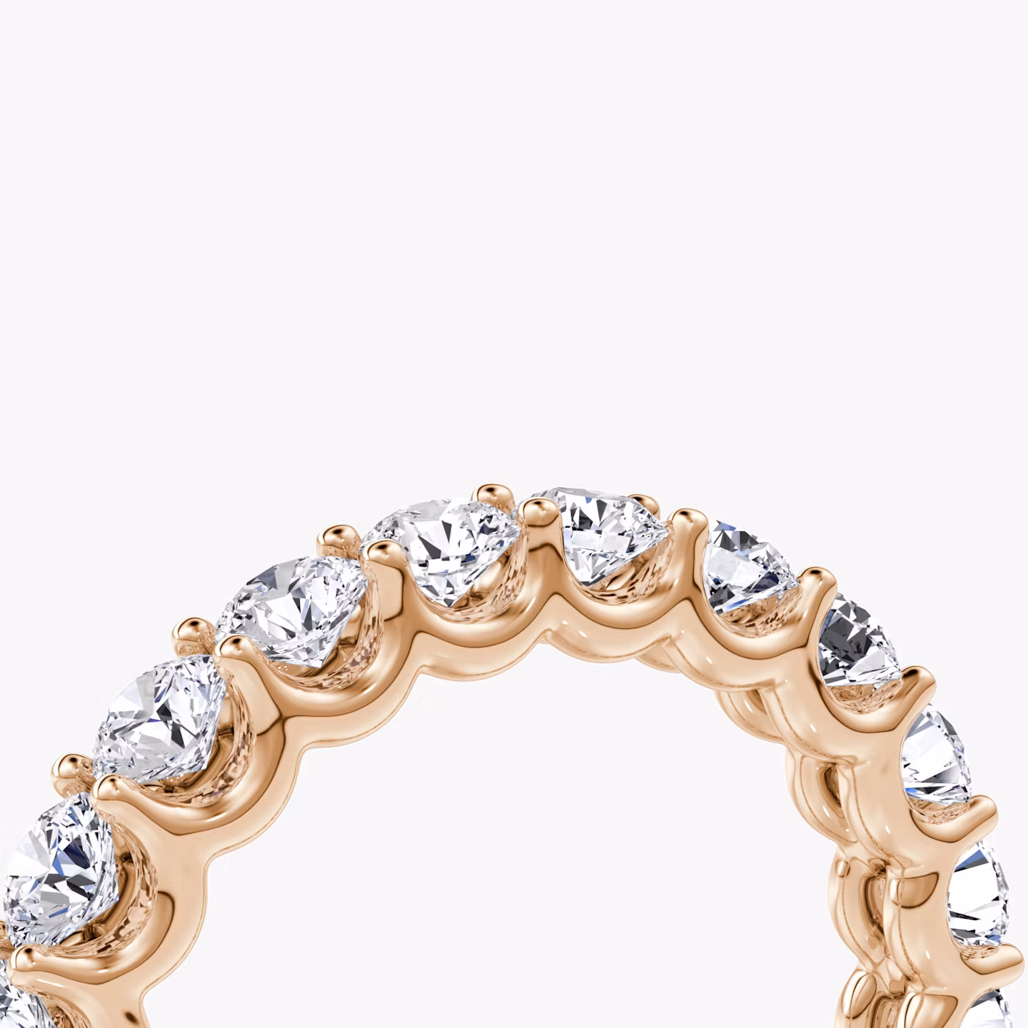 The Eternity Band | Round Brilliant | 14k | Rose Gold | bandStyle: full | caratWeight: 2.0ct